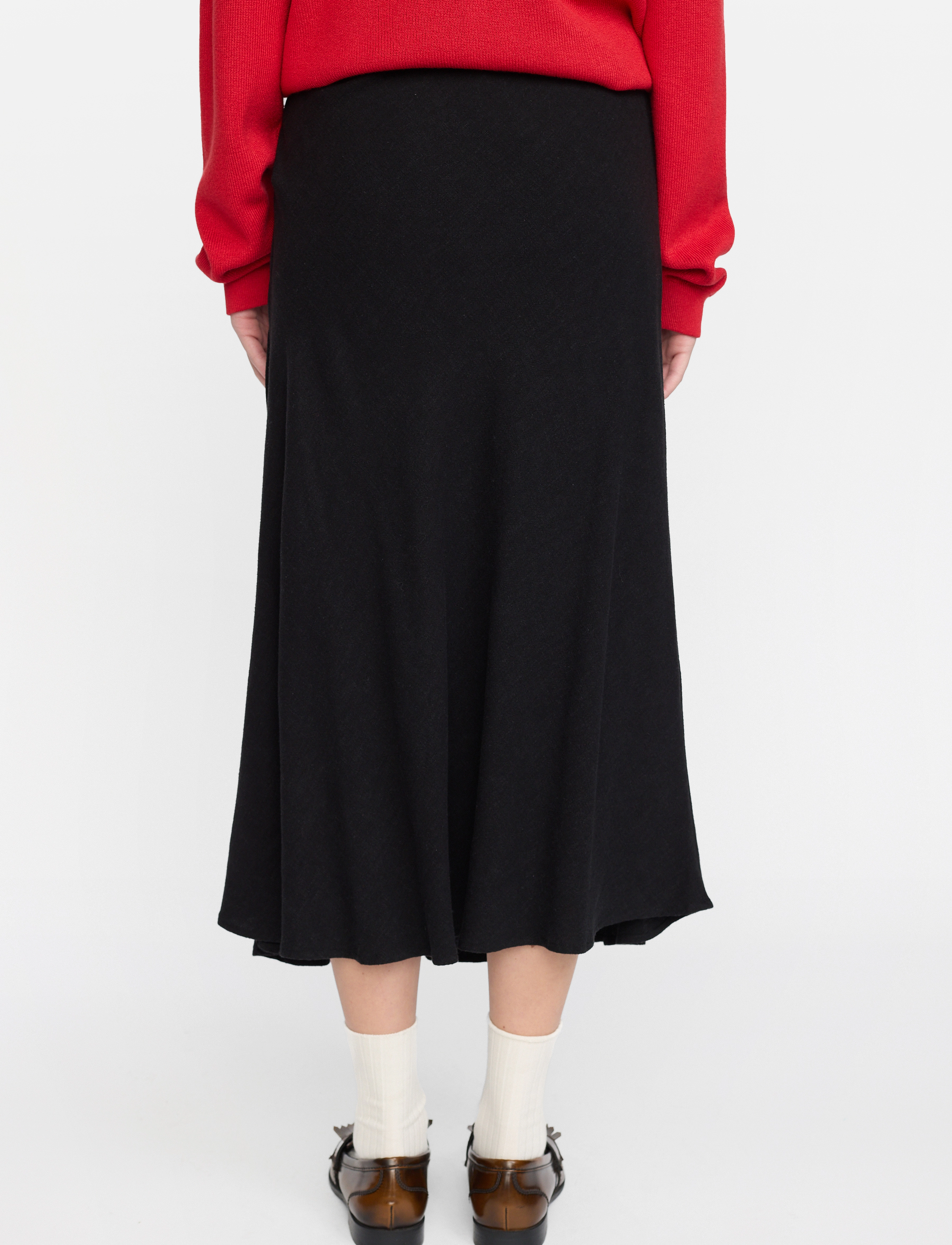 Soft Rebels - SRSamantha Midi Skirt - midiseelikud - black - 4