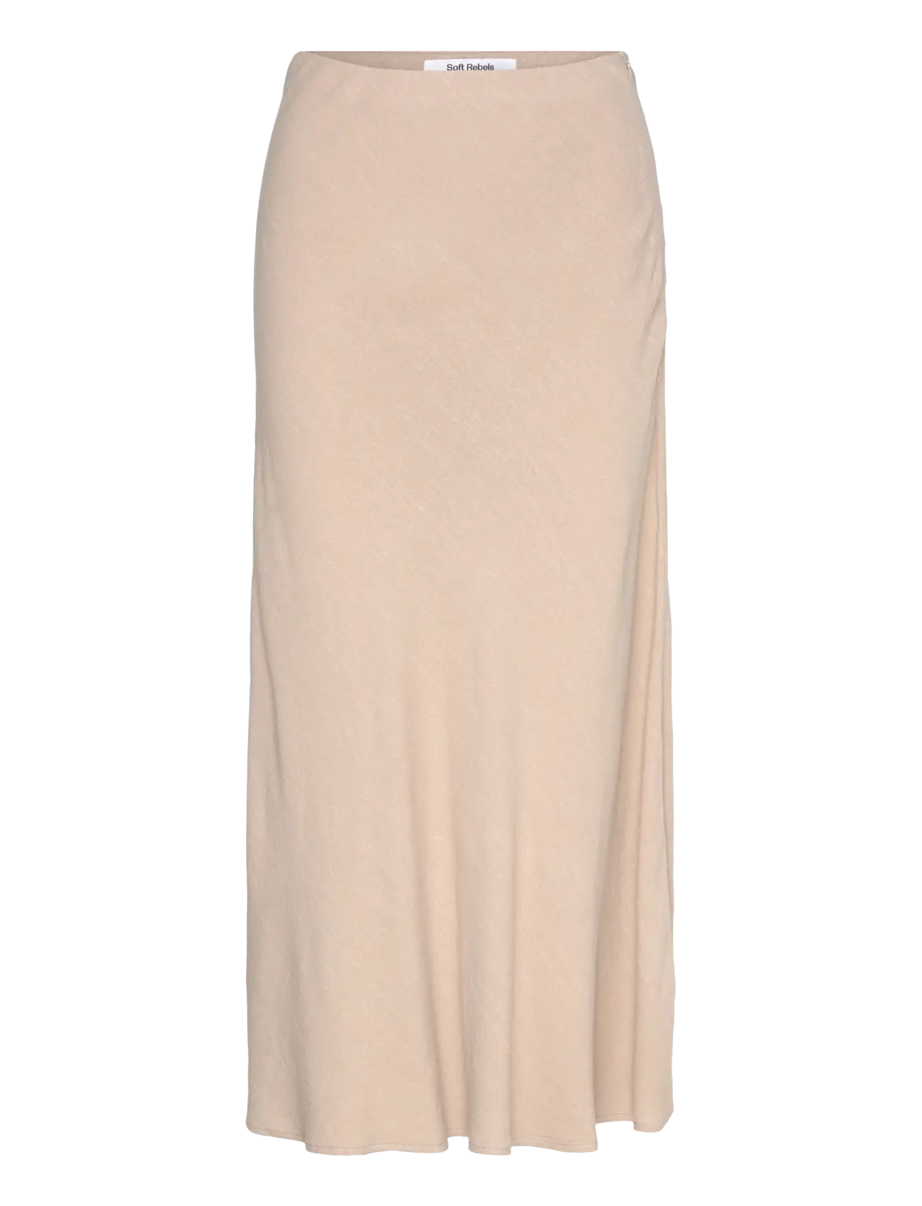 Soft Rebels SRSamantha Midi Skirt - Seelikud - CROCKERY / cream