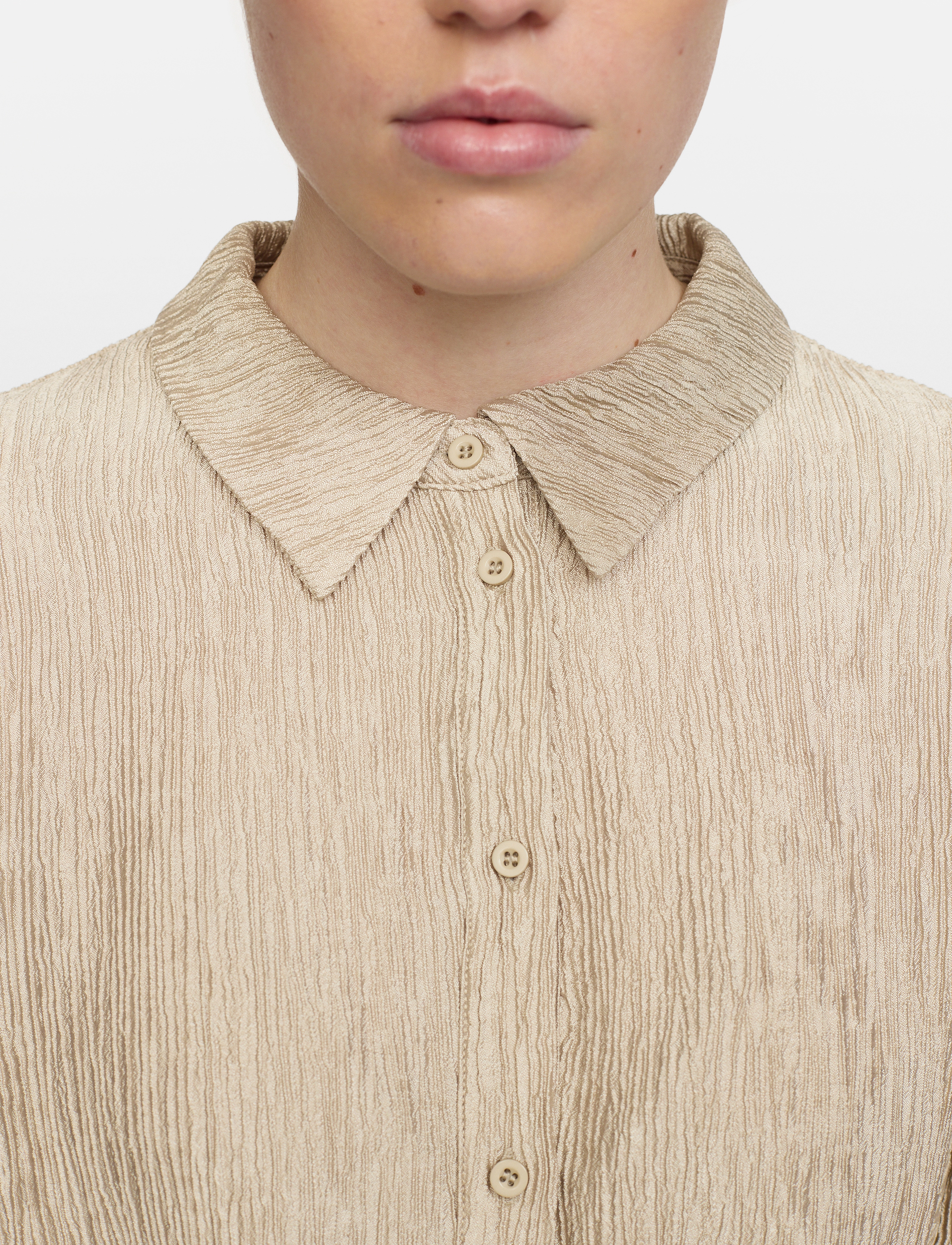Soft Rebels - SRLottie Shirt - långärmade blusar - crockery - 4