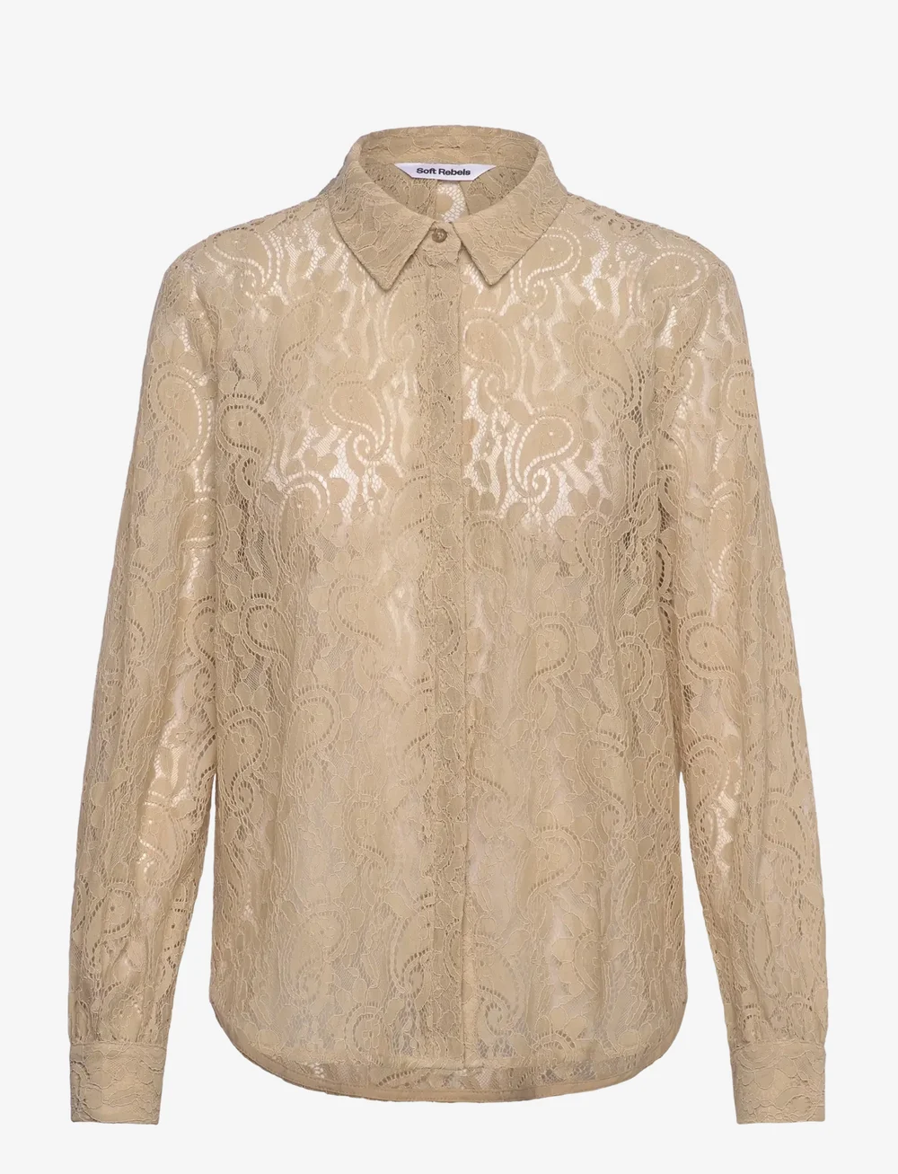 Soft Rebels - SRDion Shirt - langärmlige hemden - arctic wolf - 1