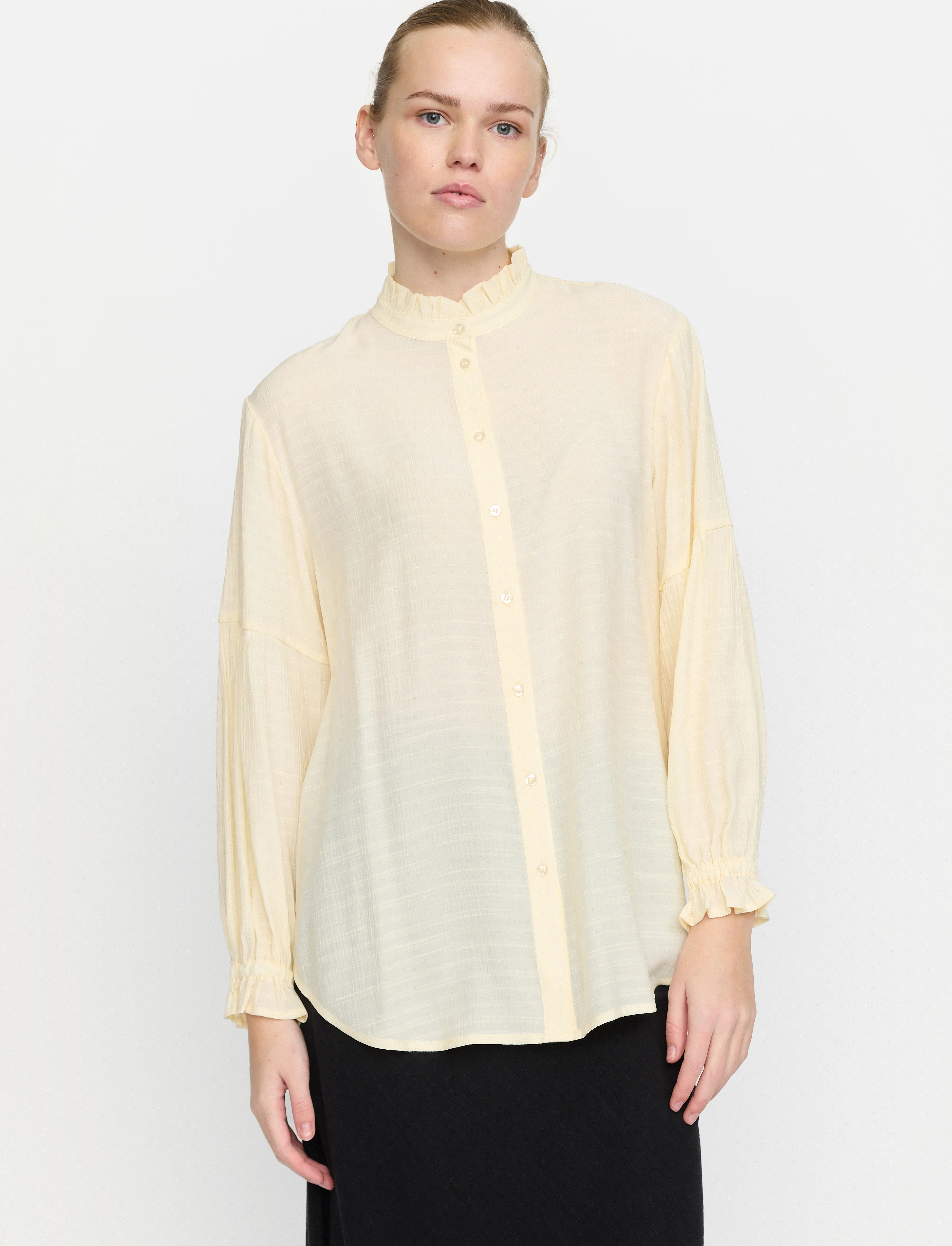Soft Rebels Srbailey Shirt, Kvinder, Flæseskjorte, Beige, Str: L