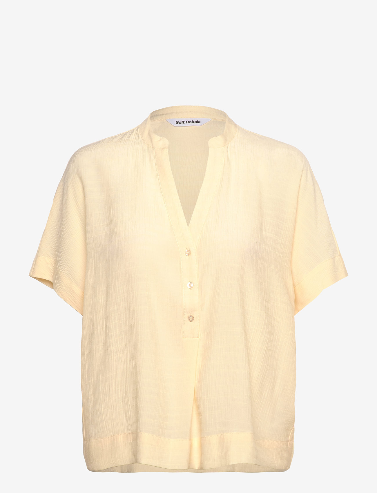 Soft Rebels - SRBailey SS Blouse - kortærmede bluser - arctic wolf - 0