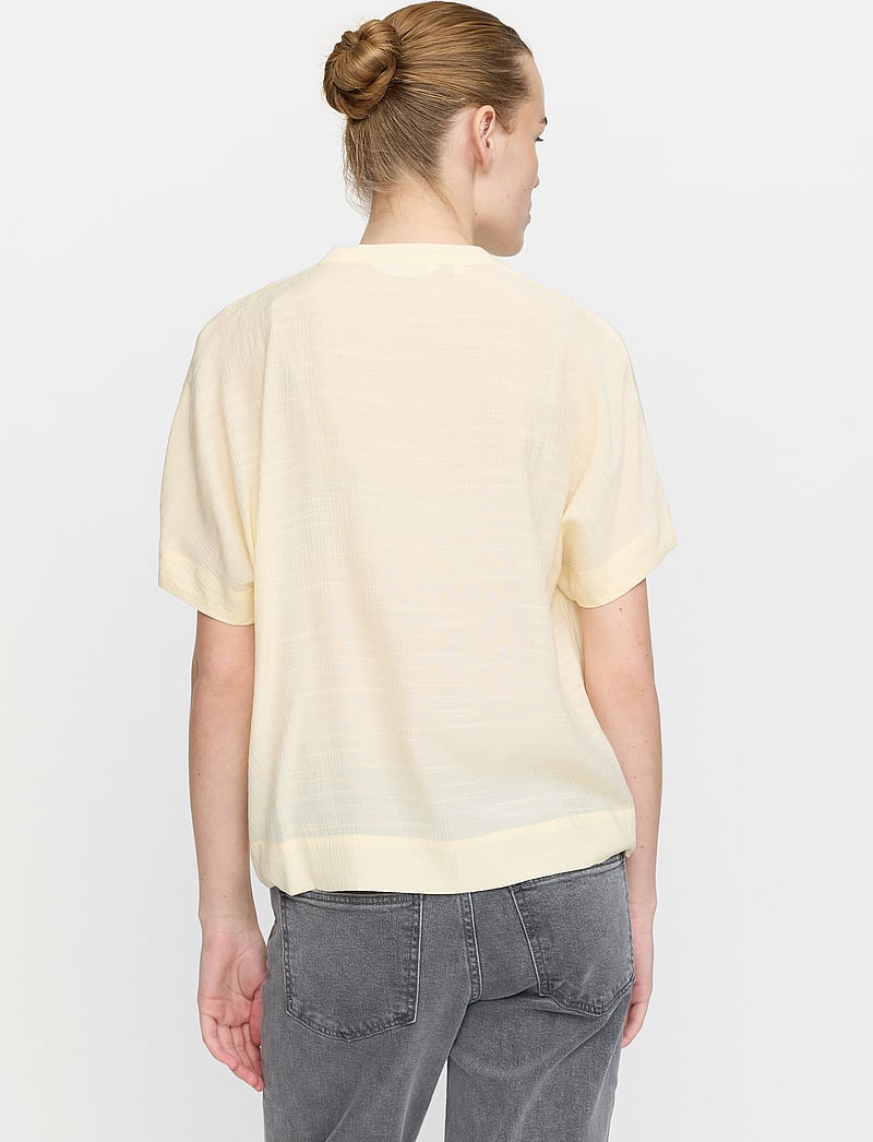 Soft Rebels - SRBailey SS Blouse - kurzämlige blusen - arctic wolf - 4