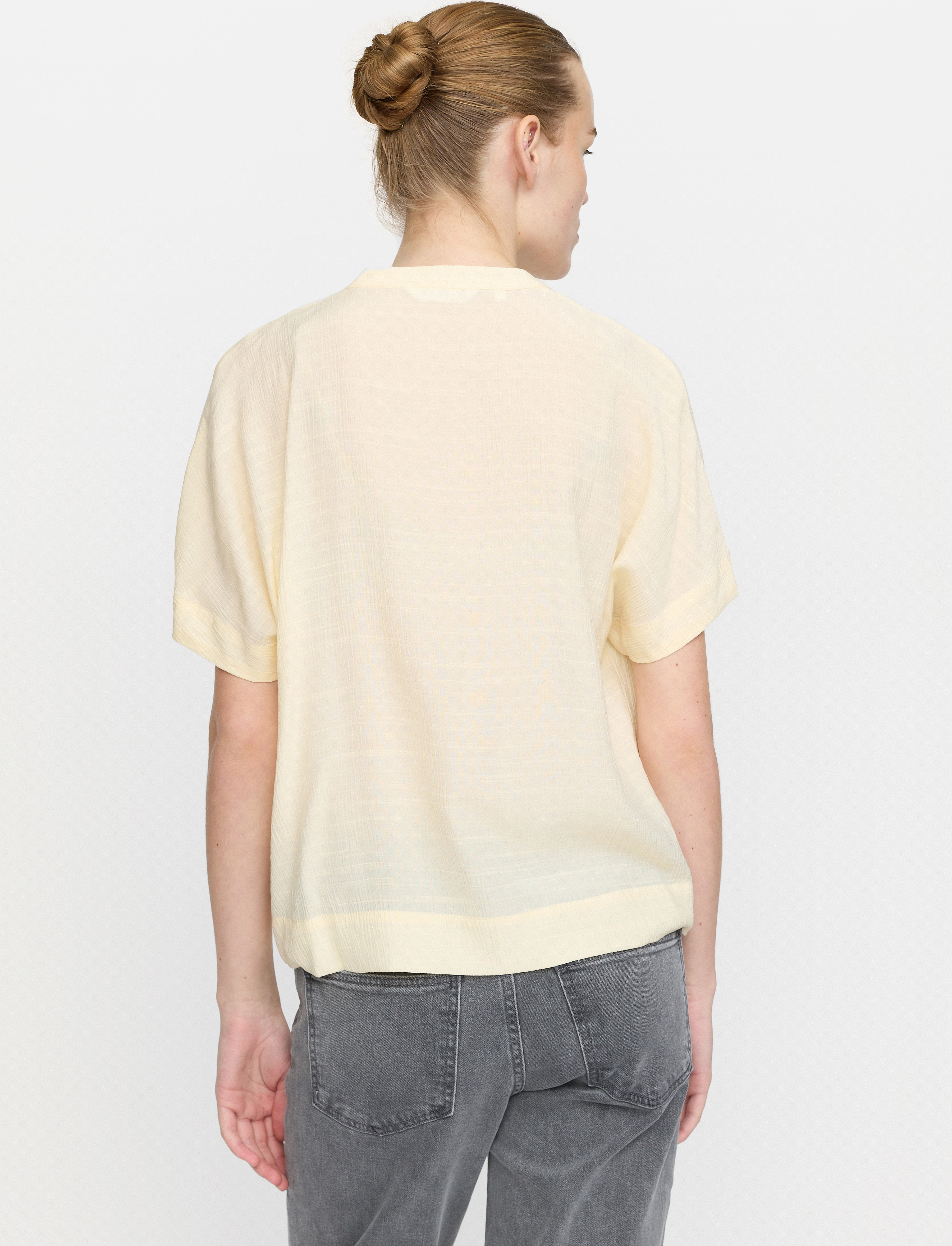 Soft Rebels - SRBailey SS Blouse - kortärmade blusar - arctic wolf - 4