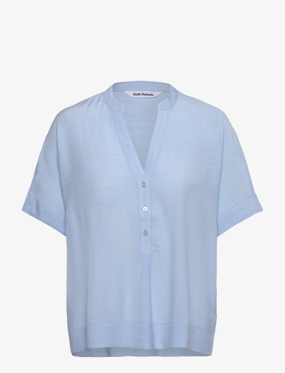 Soft Rebels - SRBailey SS Blouse - kortärmade blusar - windsurfer - 1