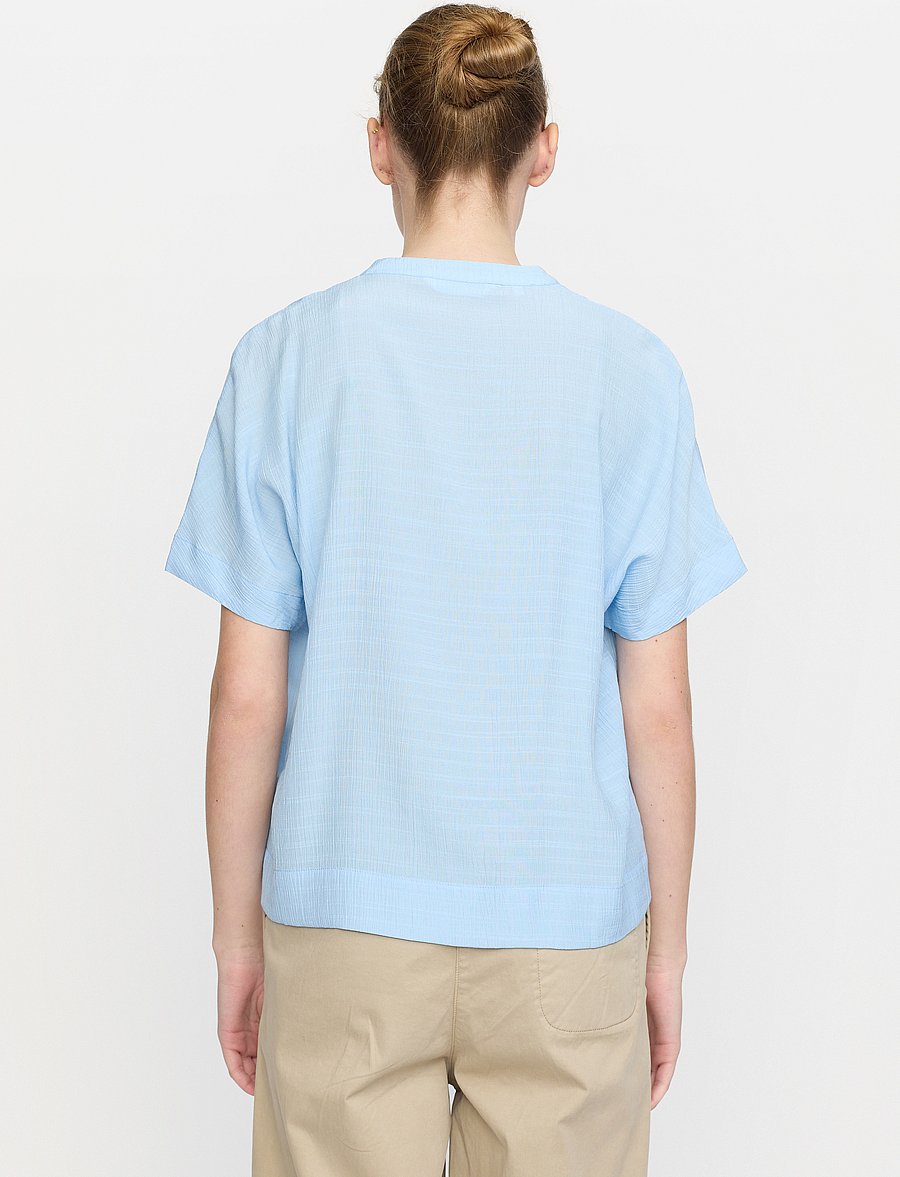 Soft Rebels - SRBailey SS Blouse - kurzärmelige blusen - windsurfer - 4