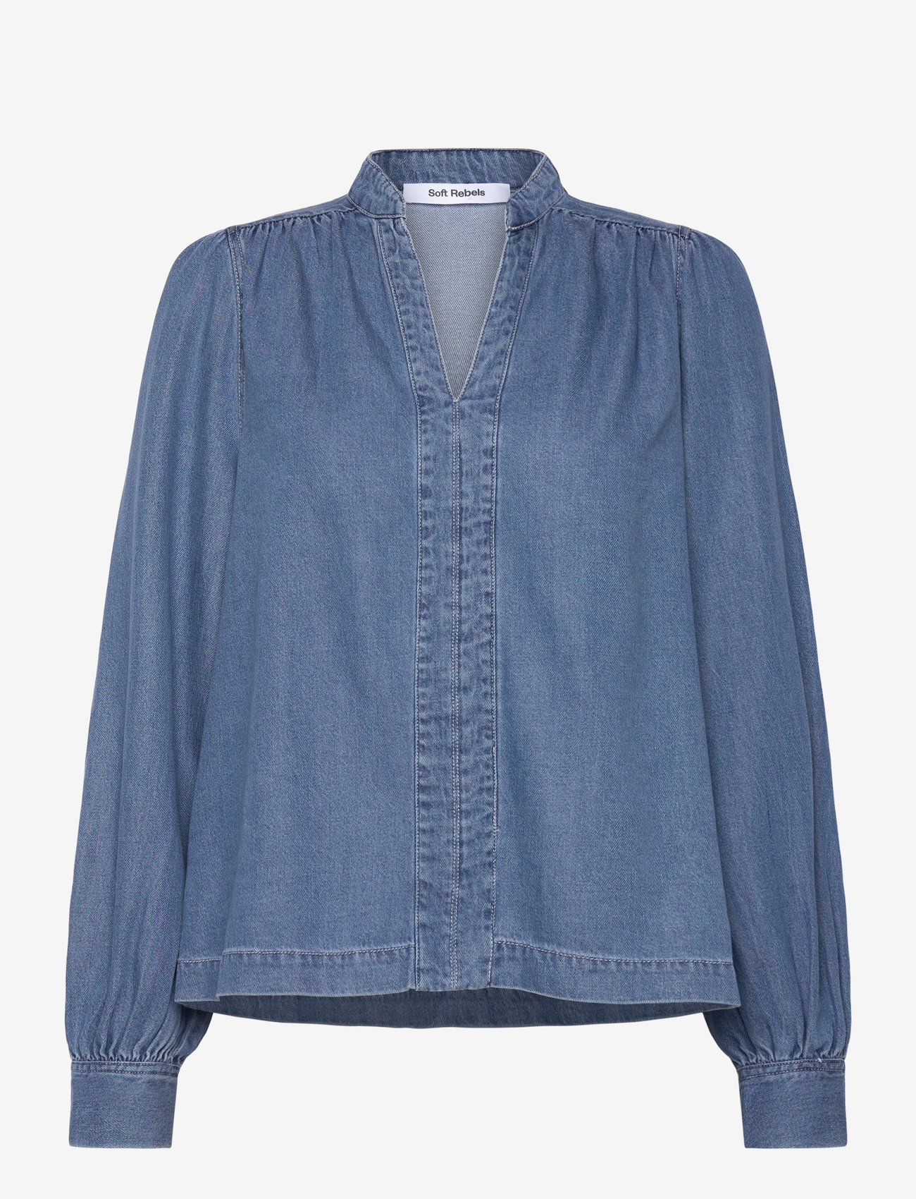 Soft Rebels - SRChristy Blouse - jeanshemden - greyish light blue - 1