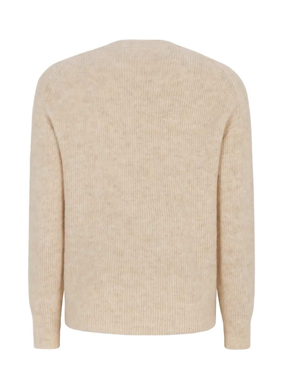 Soft Rebels - SRAlliy Cardigan Knit RWS - kardiganai - wood ash melange - 2