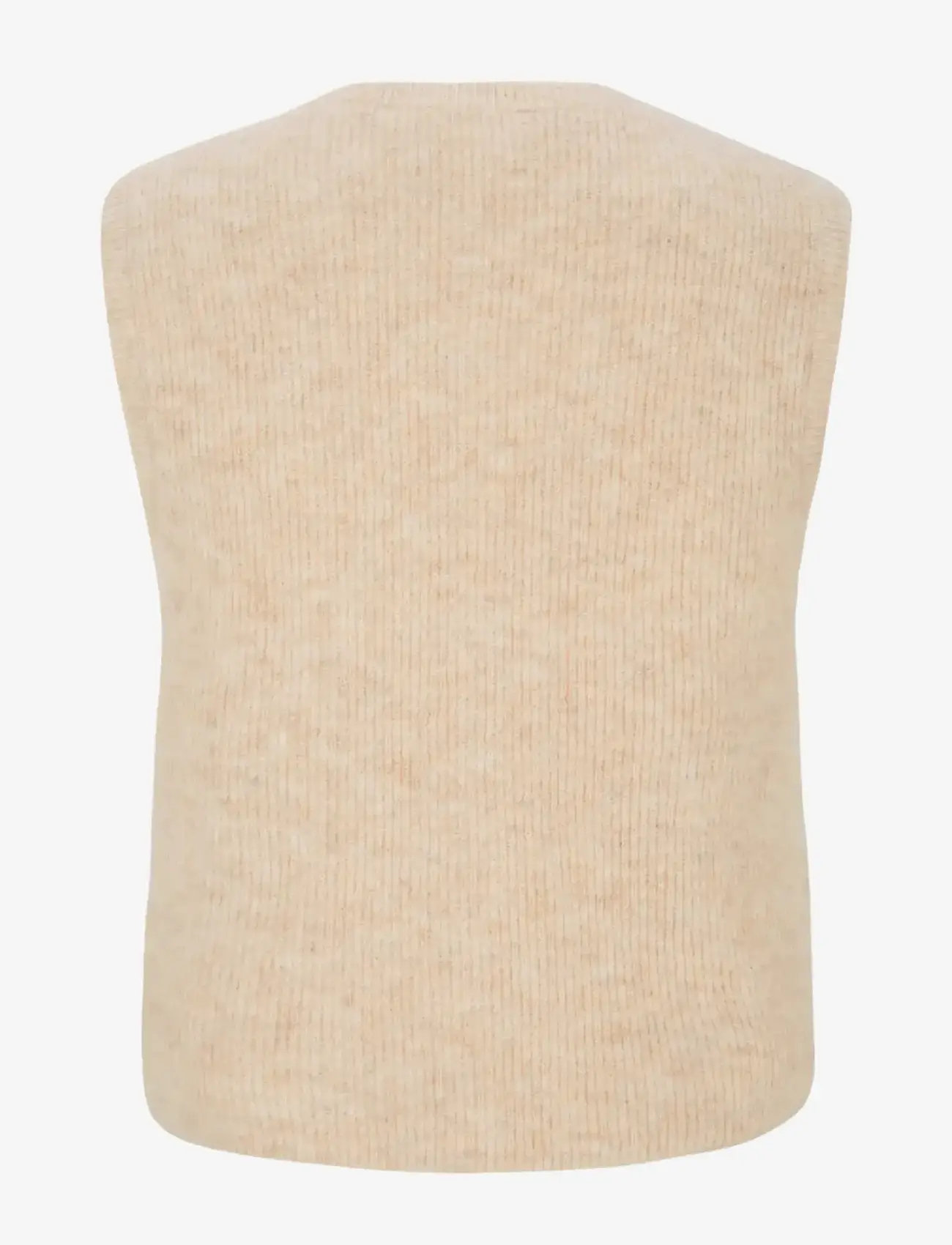 Soft Rebels - SRAlliy Vest Knit RWS - strikveste - wood ash melange - 2