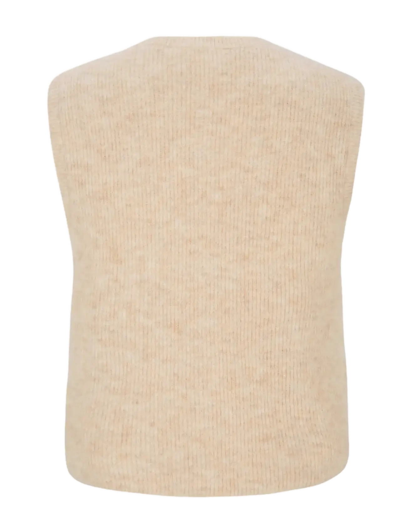 Soft Rebels - SRAlliy Vest Knit RWS - kootud vestid - wood ash melange - 2