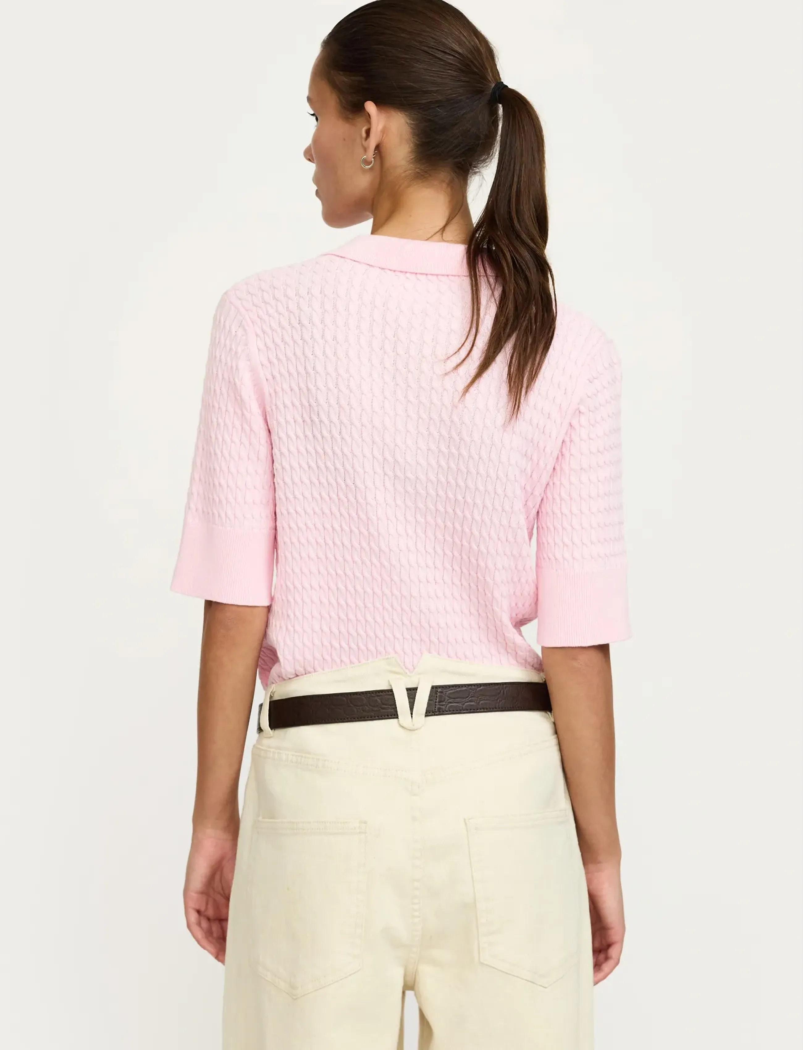Soft Rebels - SRBeth Polo Knit - bleached mauve - 3