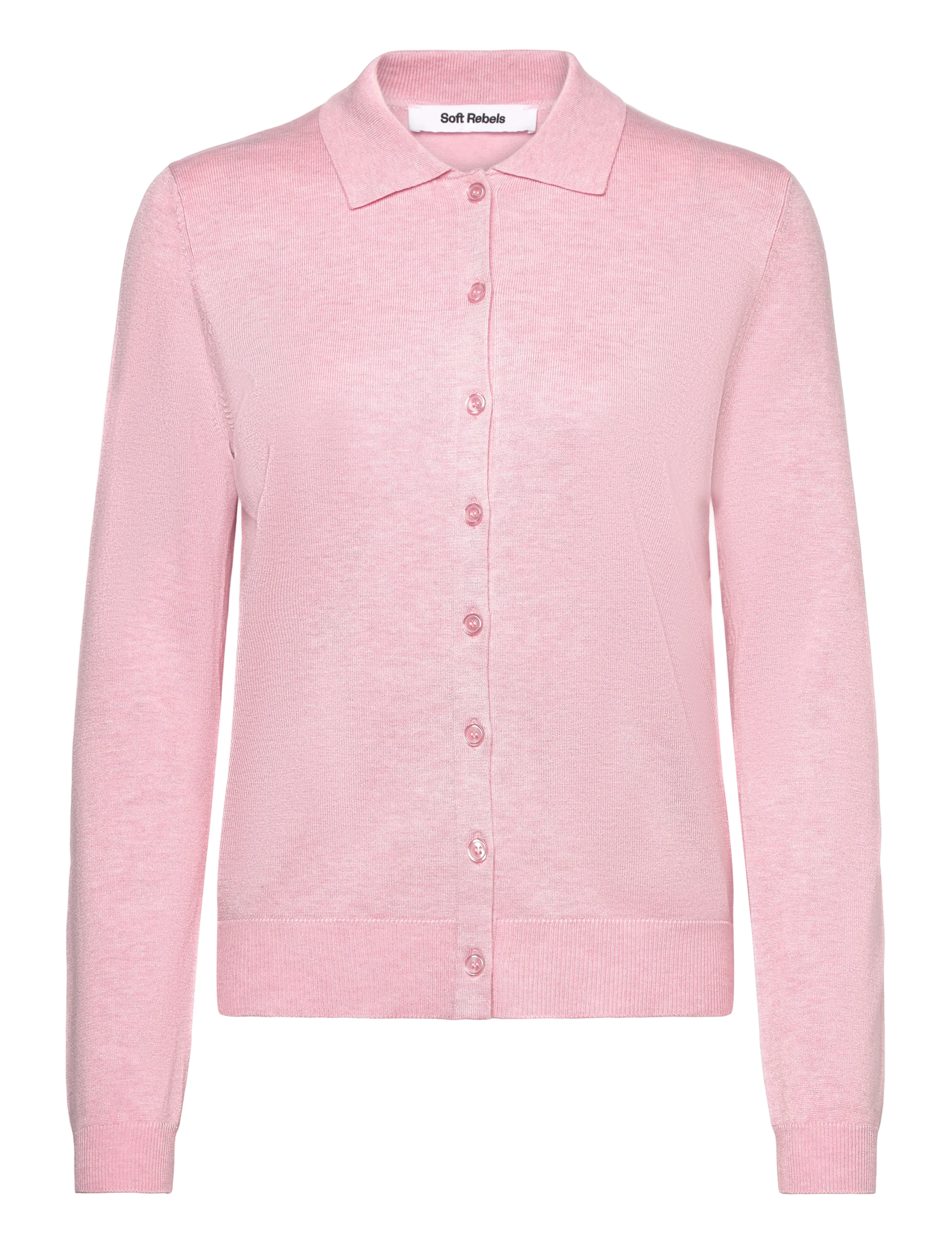 SOFT REBELS Srmarla Collar Cardigan Knit Pink - XXL - Damen