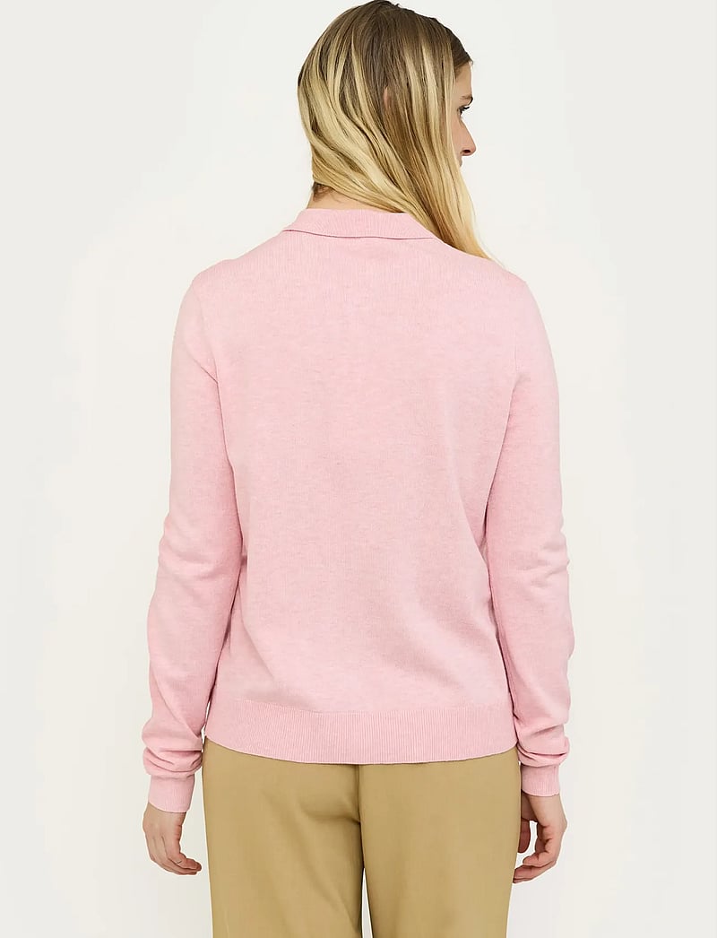 Soft Rebels - SRMarla Collar Cardigan Knit - cardigans - bleached mauve melange - 3