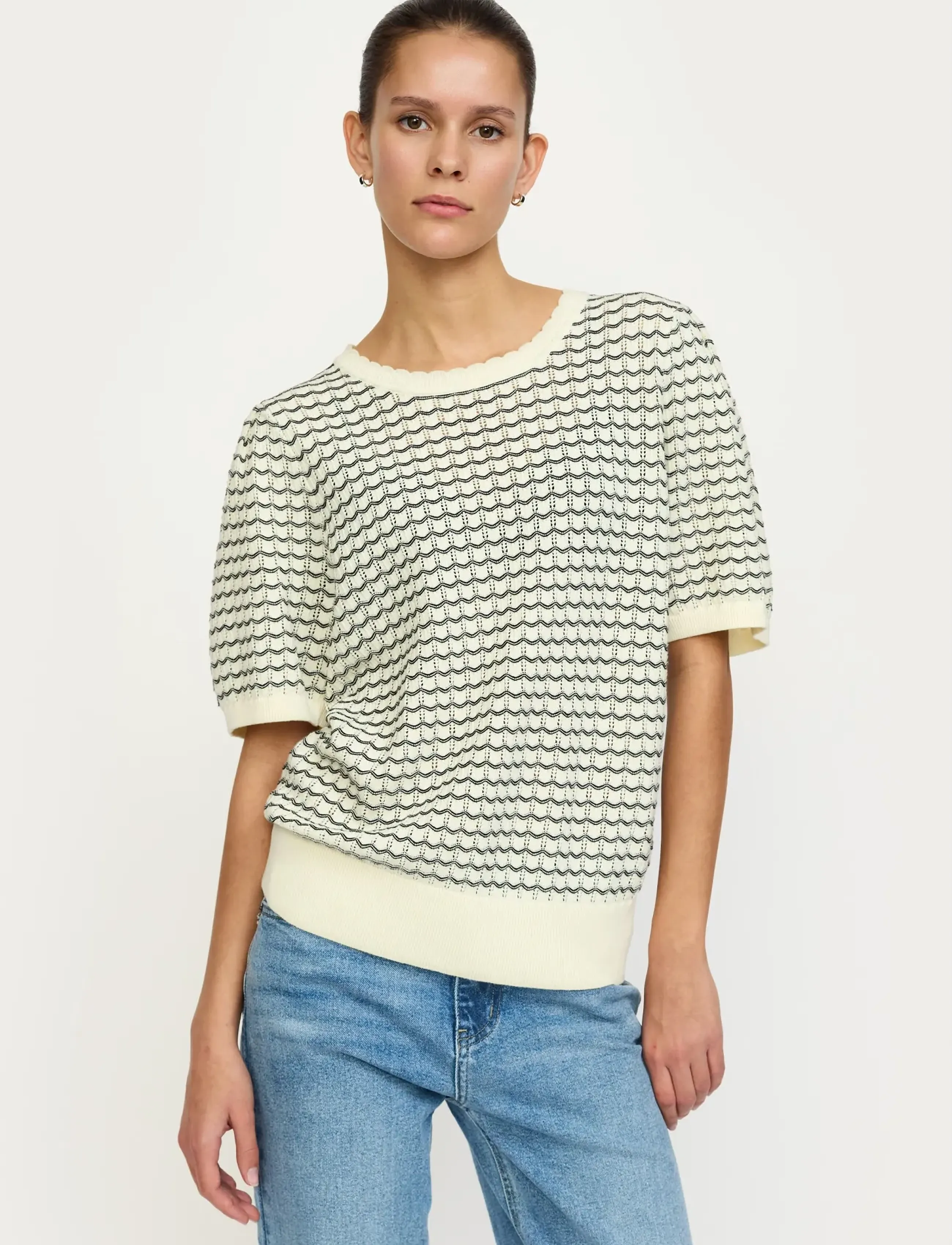 Soft Rebels SRMayan Knit - Soft Rebels - 272 ARCTIC WOLF / cream