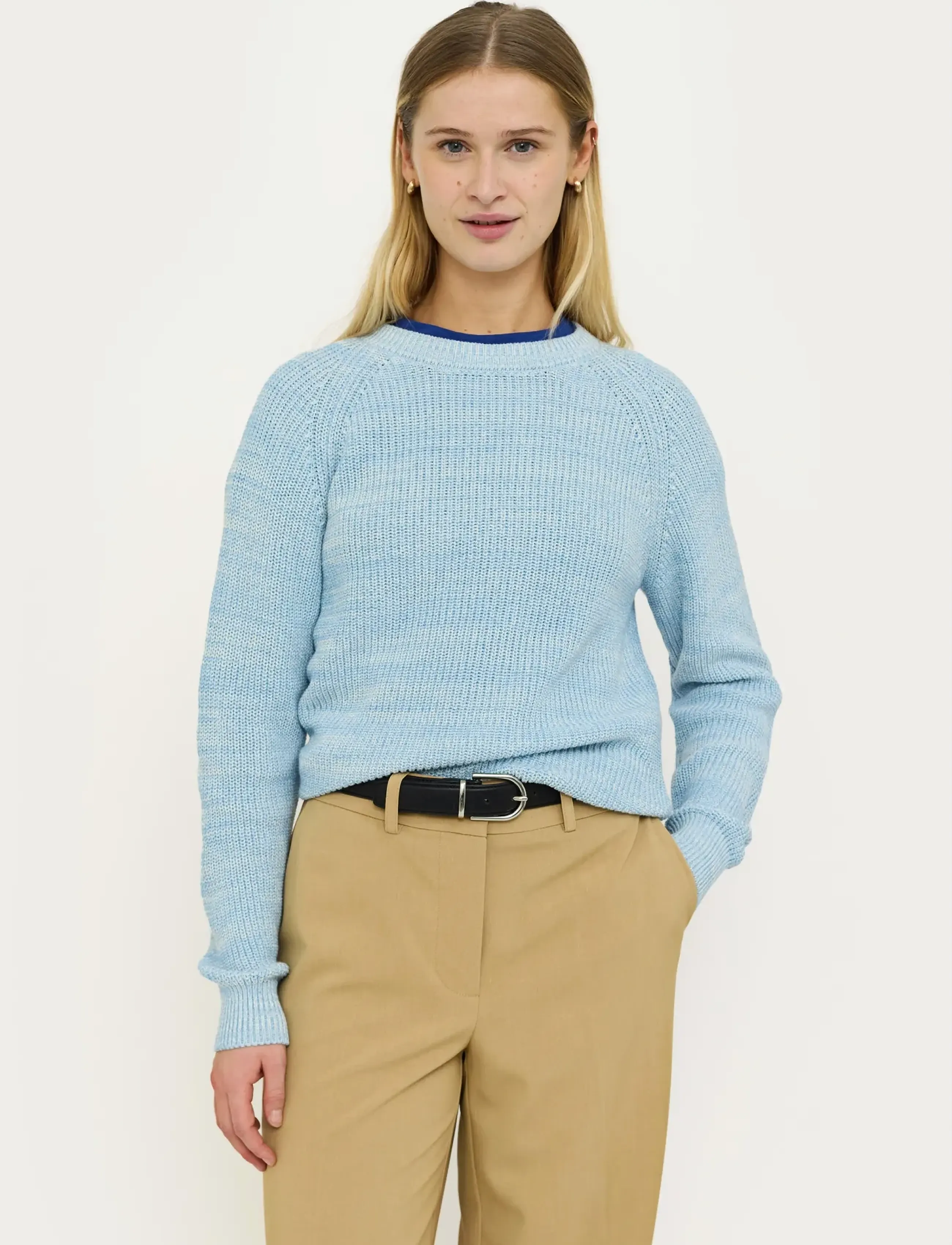 Soft Rebels Srrosetta Knit, XL, Knitwear, Blau - Jumpers, Frauen