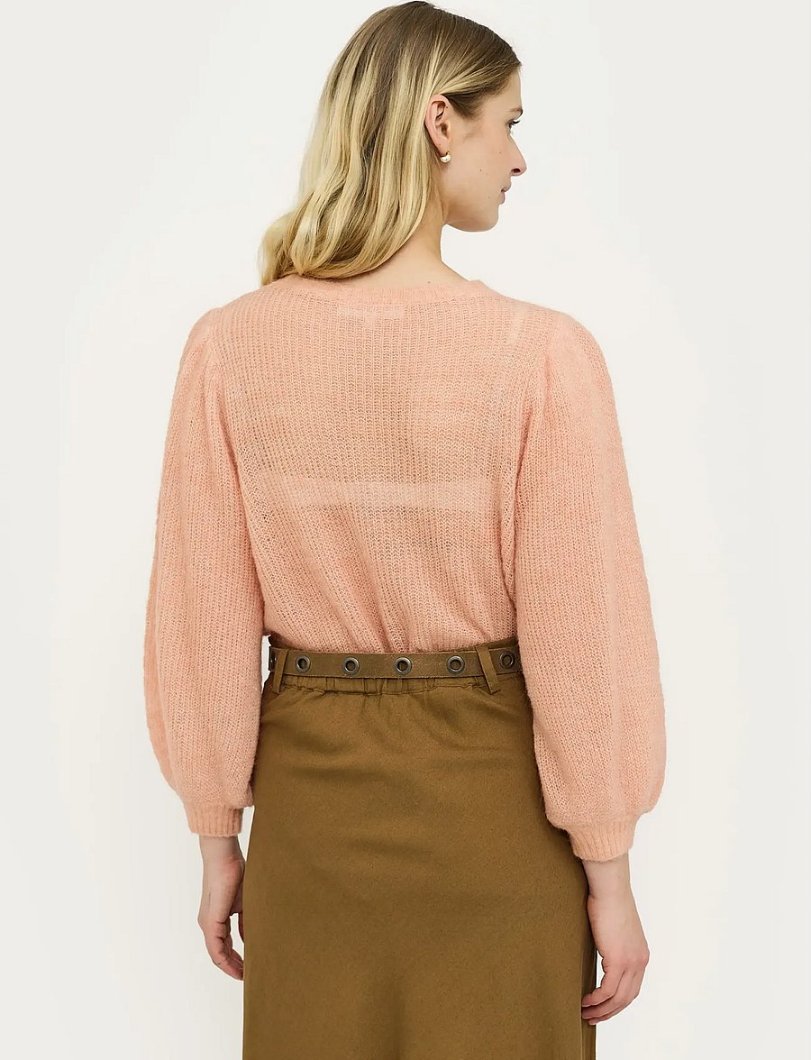 Soft Rebels - SRTrish knit - kampsunid - cafe crÉme - 3