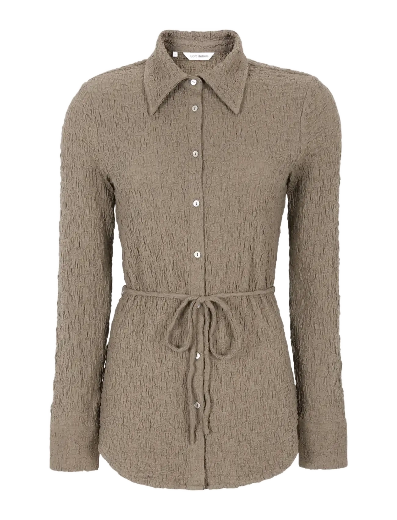 SOFT REBELS Srballina Shirt Braun - L - Damen