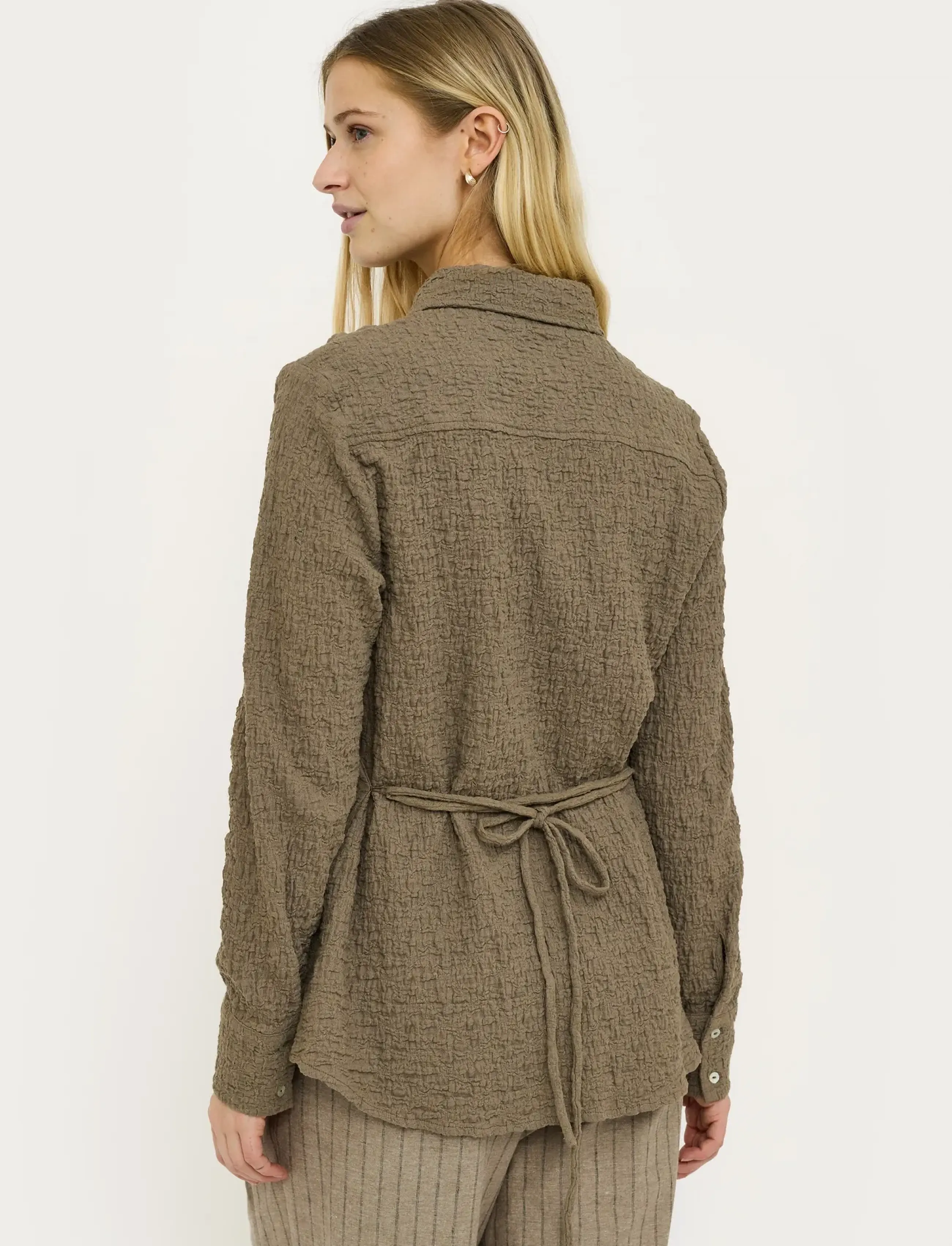 Soft Rebels - SRBallina shirt - langärmlige hemden - greige - 3