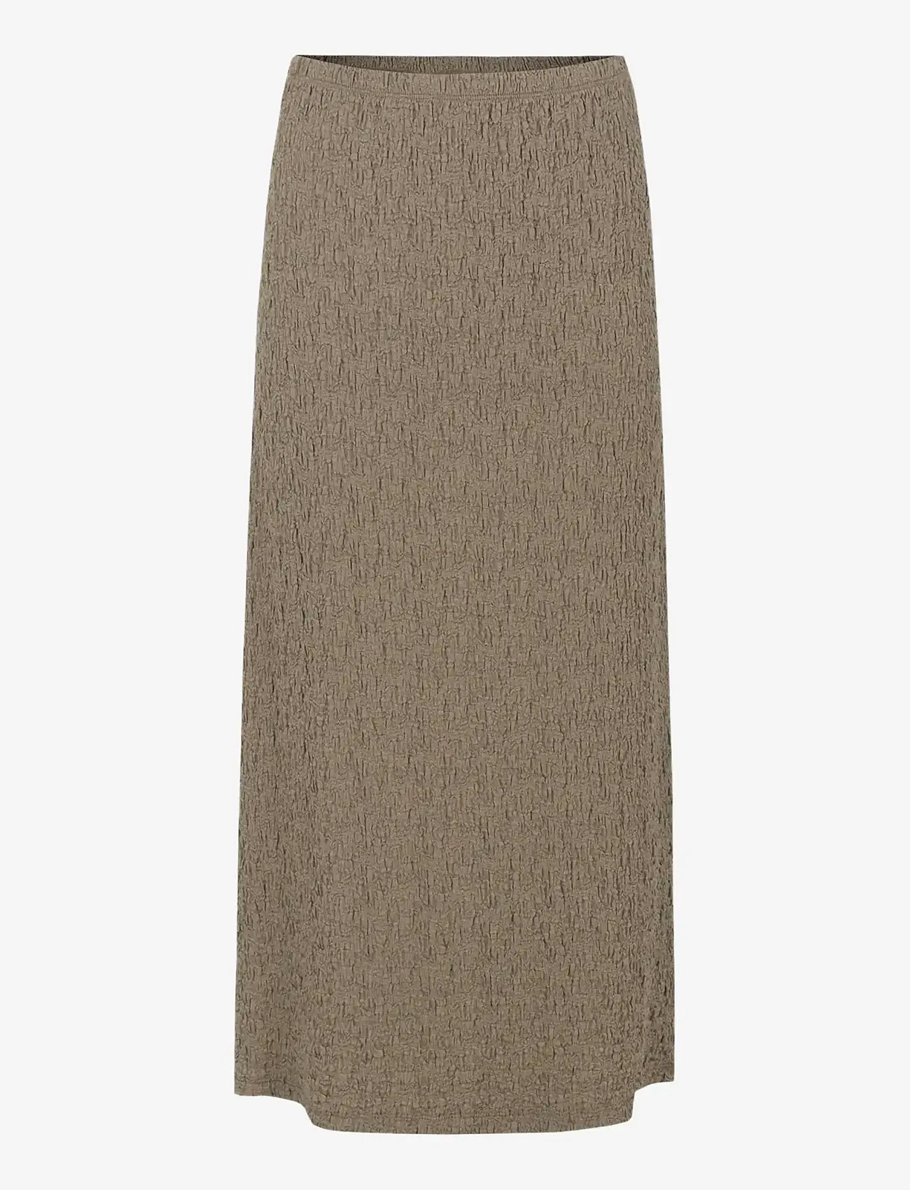 Soft Rebels - SRBallina Midi Skirt - strikkede nederdele - greige - 1