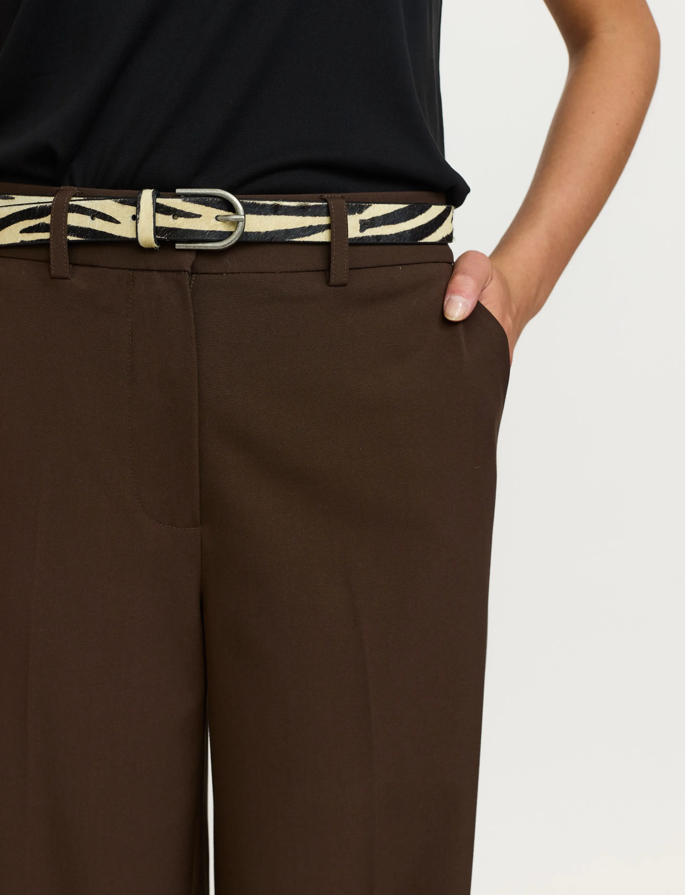 Soft Rebels - SRVilja Pant - GRS - wide leg trousers - 383 demitasse - 4
