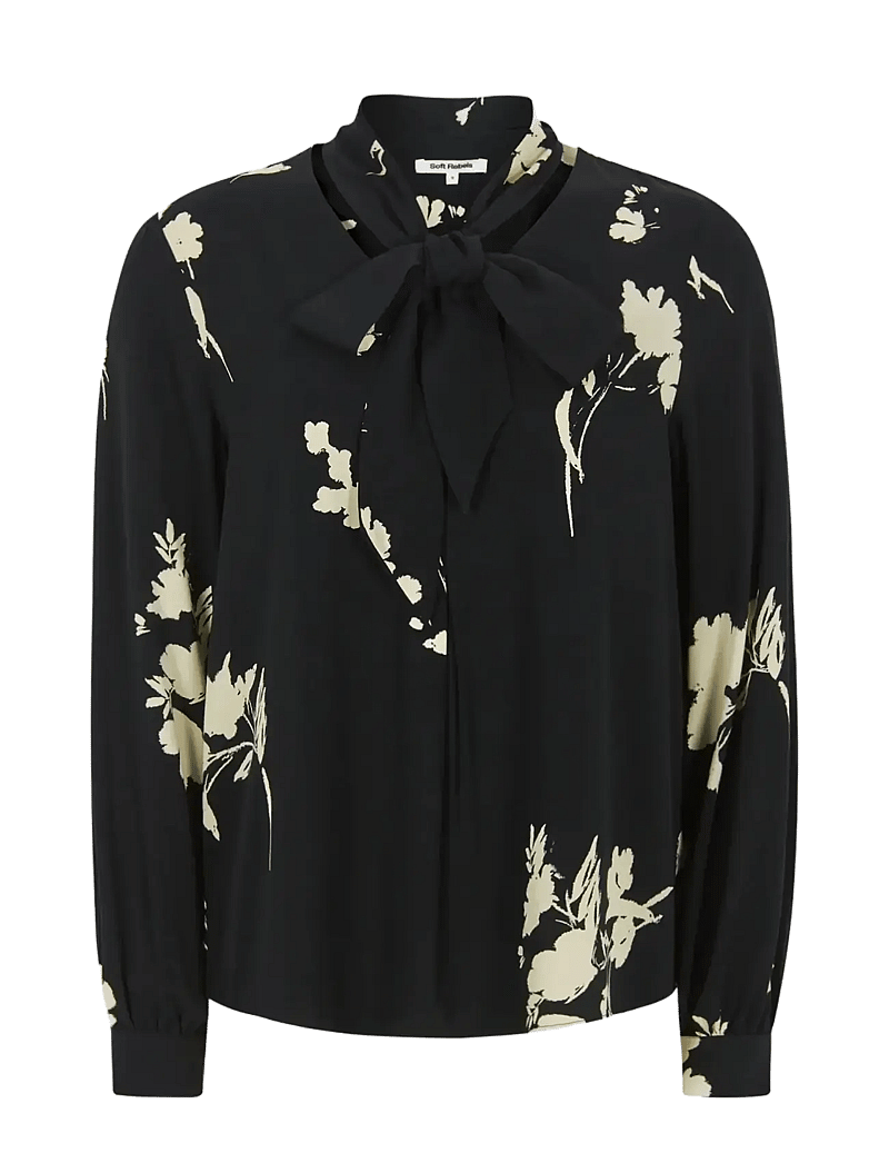 Soft Rebels - SRMelinda Blouse - langärmlige blusen - 304 silent flower print - 1