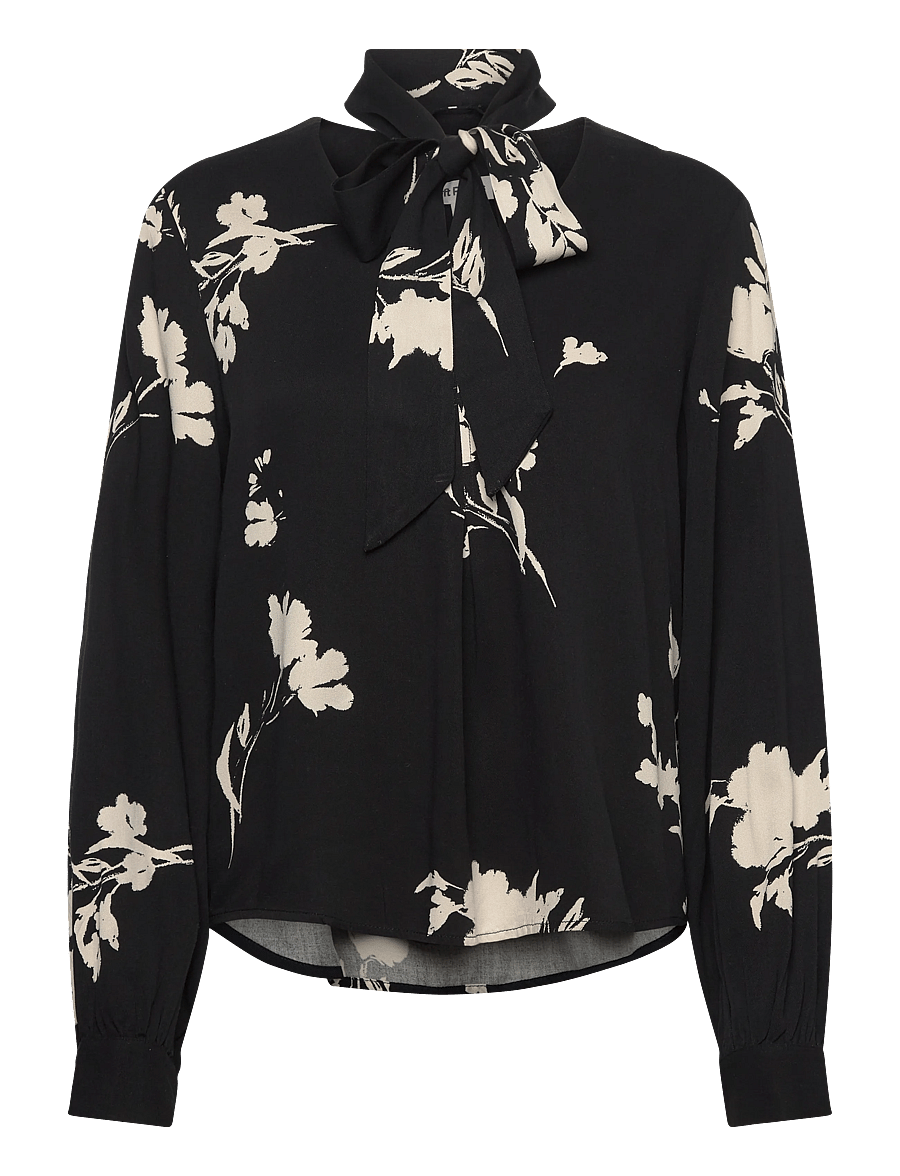 Soft Rebels - SRMelinda Blouse - långärmade blusar - 304 silent flower print - 1