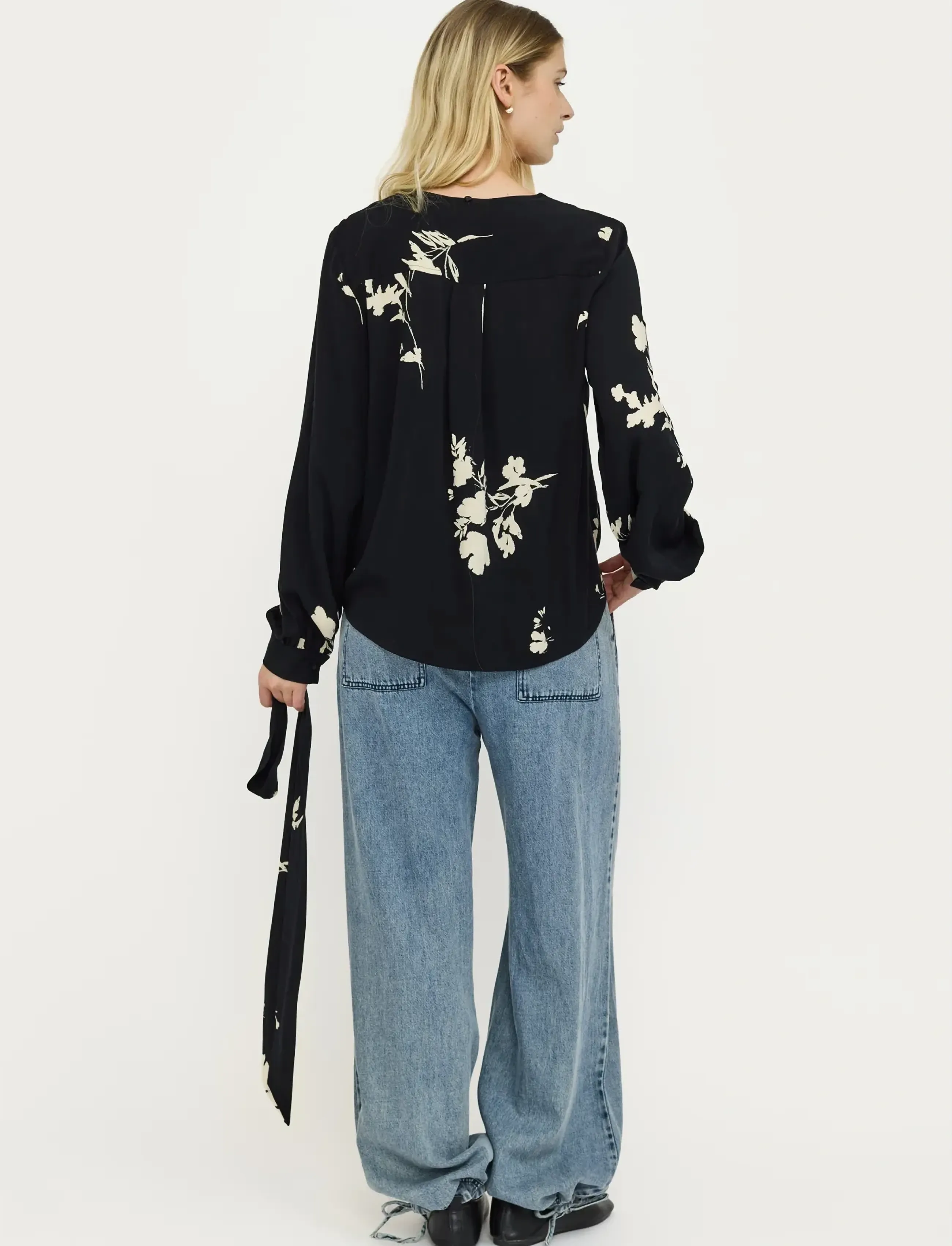 Soft Rebels - SRMelinda Blouse - long-sleeved blouses - 304 silent flower print - 3