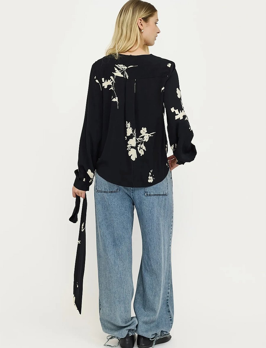 Soft Rebels - SRMelinda Blouse - långärmade blusar - 304 silent flower print - 3