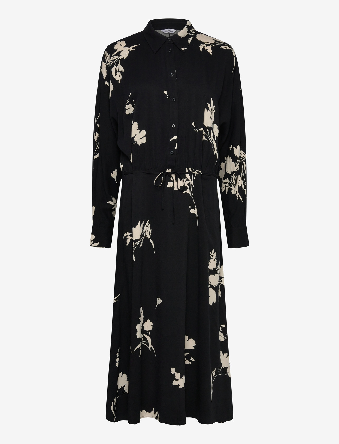 Soft Rebels - SRMelinda Midi Dress - hemdkleider - silent flower print - 1