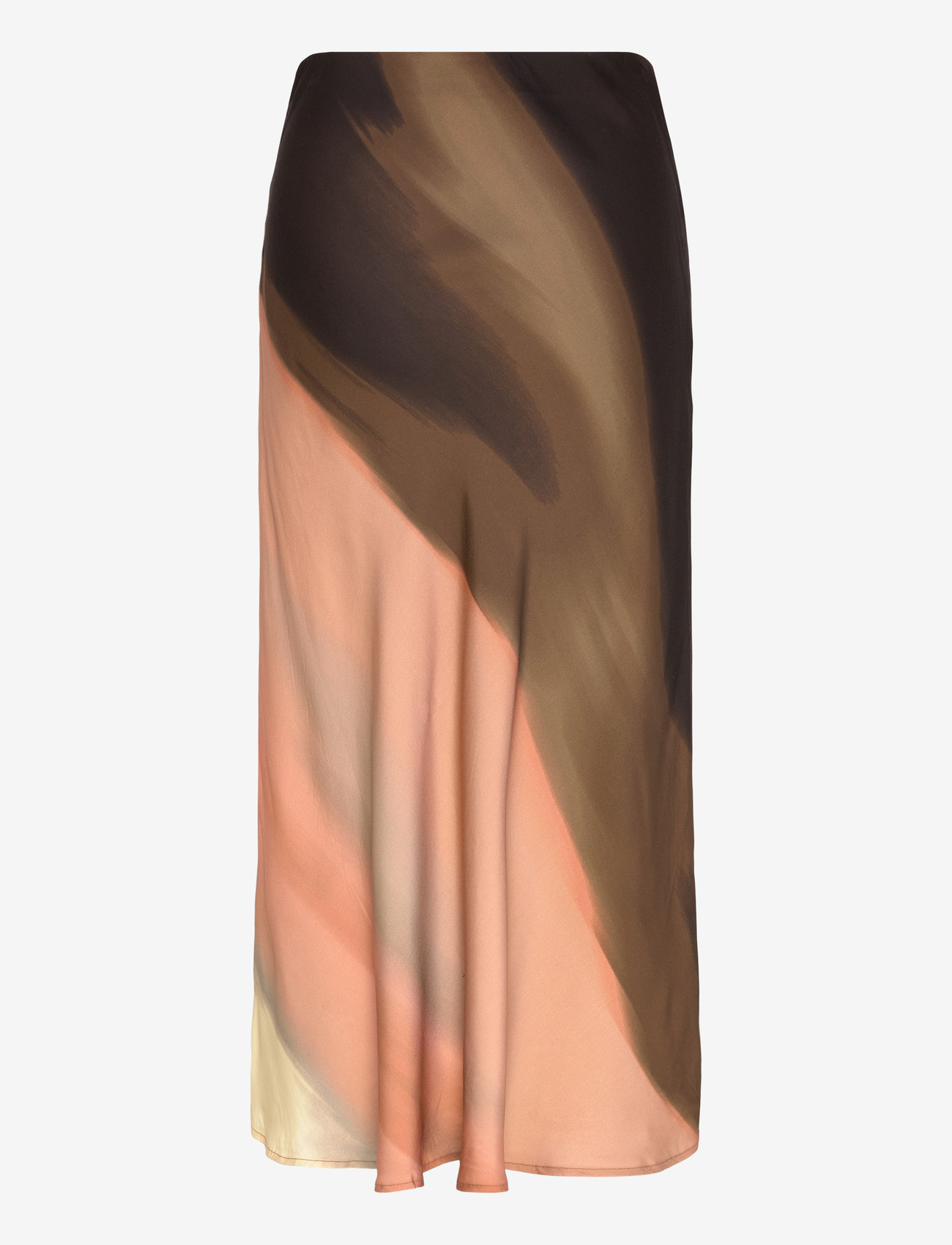 Soft Rebels - SRCassandra Midi Skirt - satiinist seelikud - sunrise print - 2