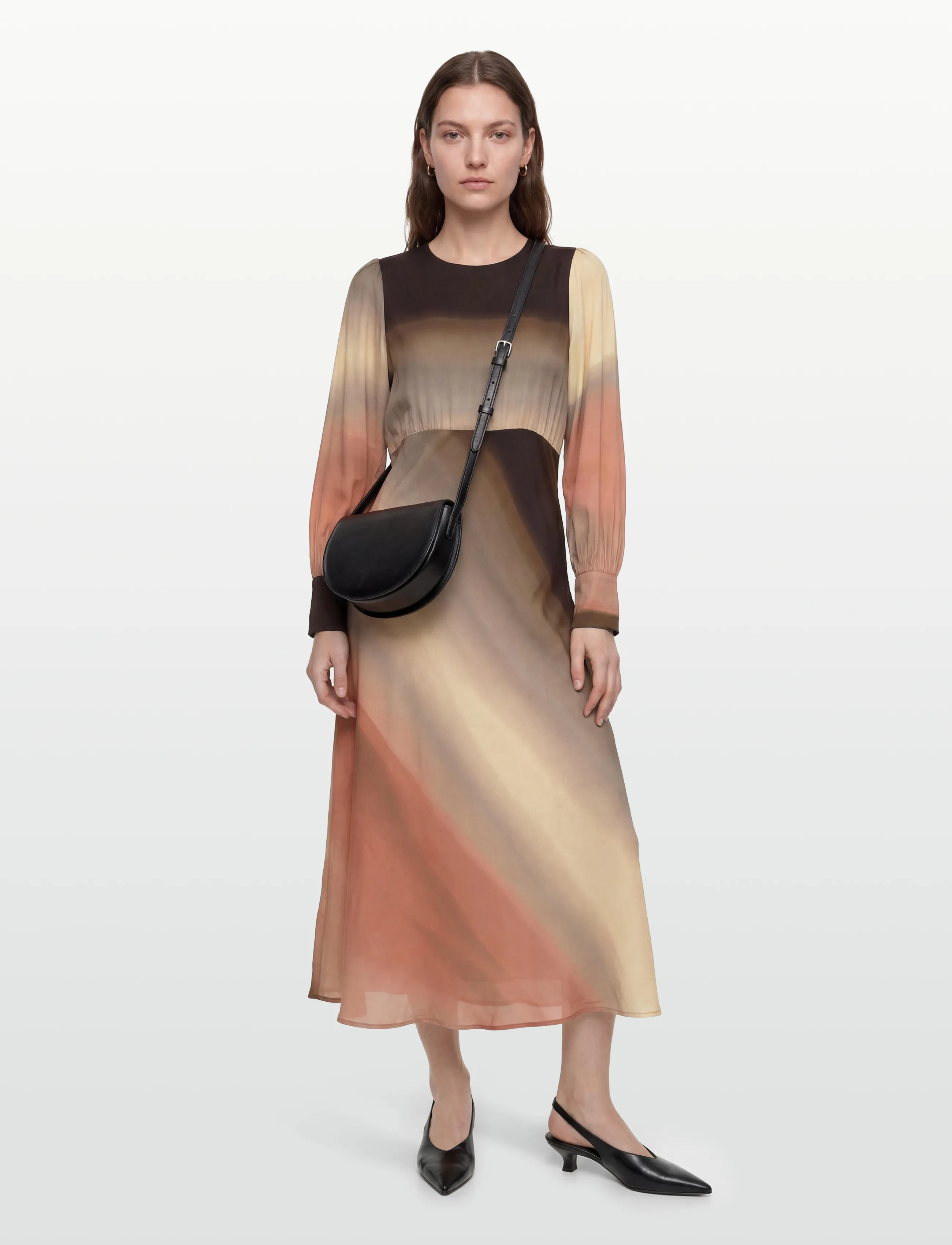 Soft Rebels Srcassandra Midi Dress, M, Dresses, Mehrfarbig/gemustert - Knee-length & Midi, Frauen