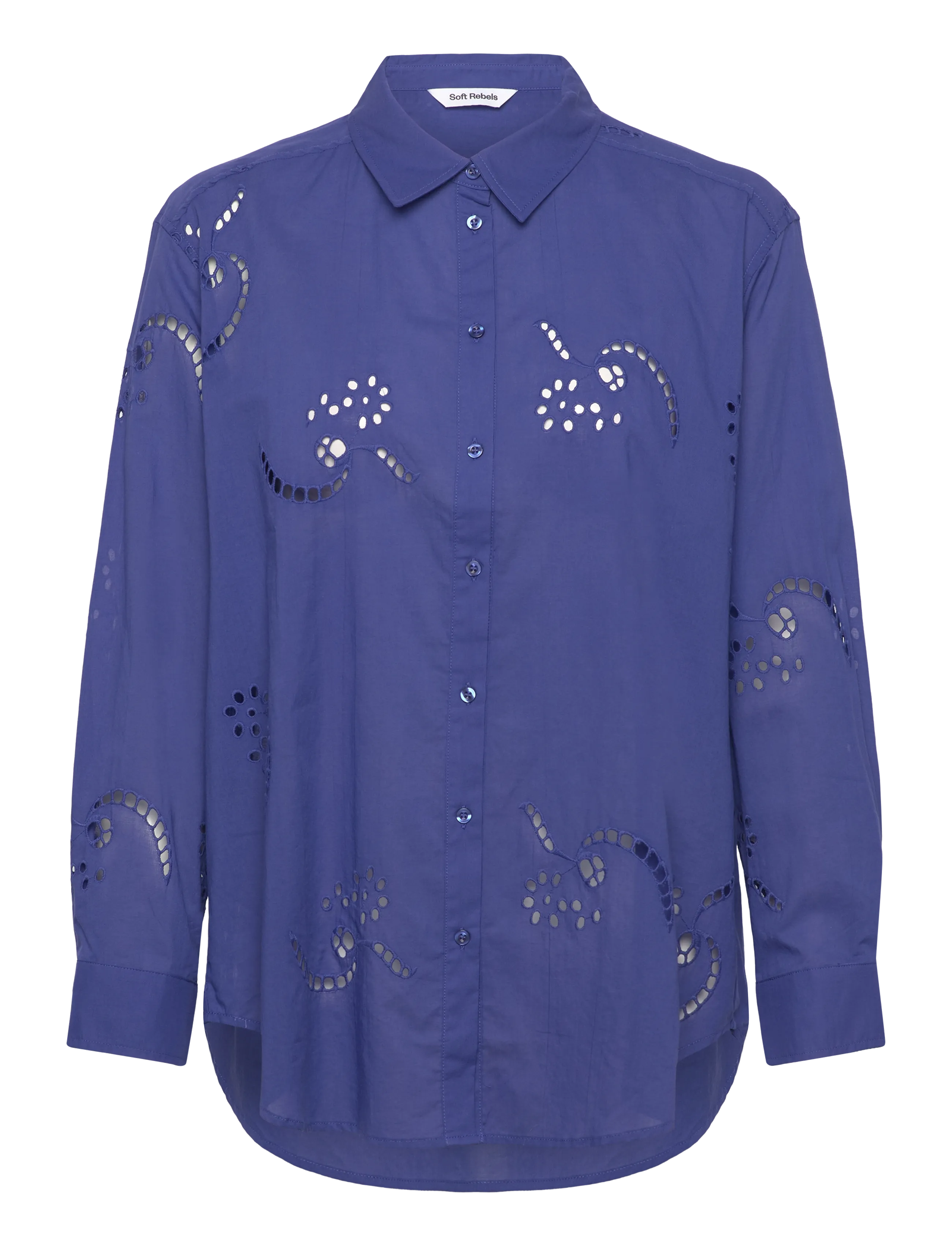 SOFT REBELS Srkyllie Shirt Blau - S - Damen