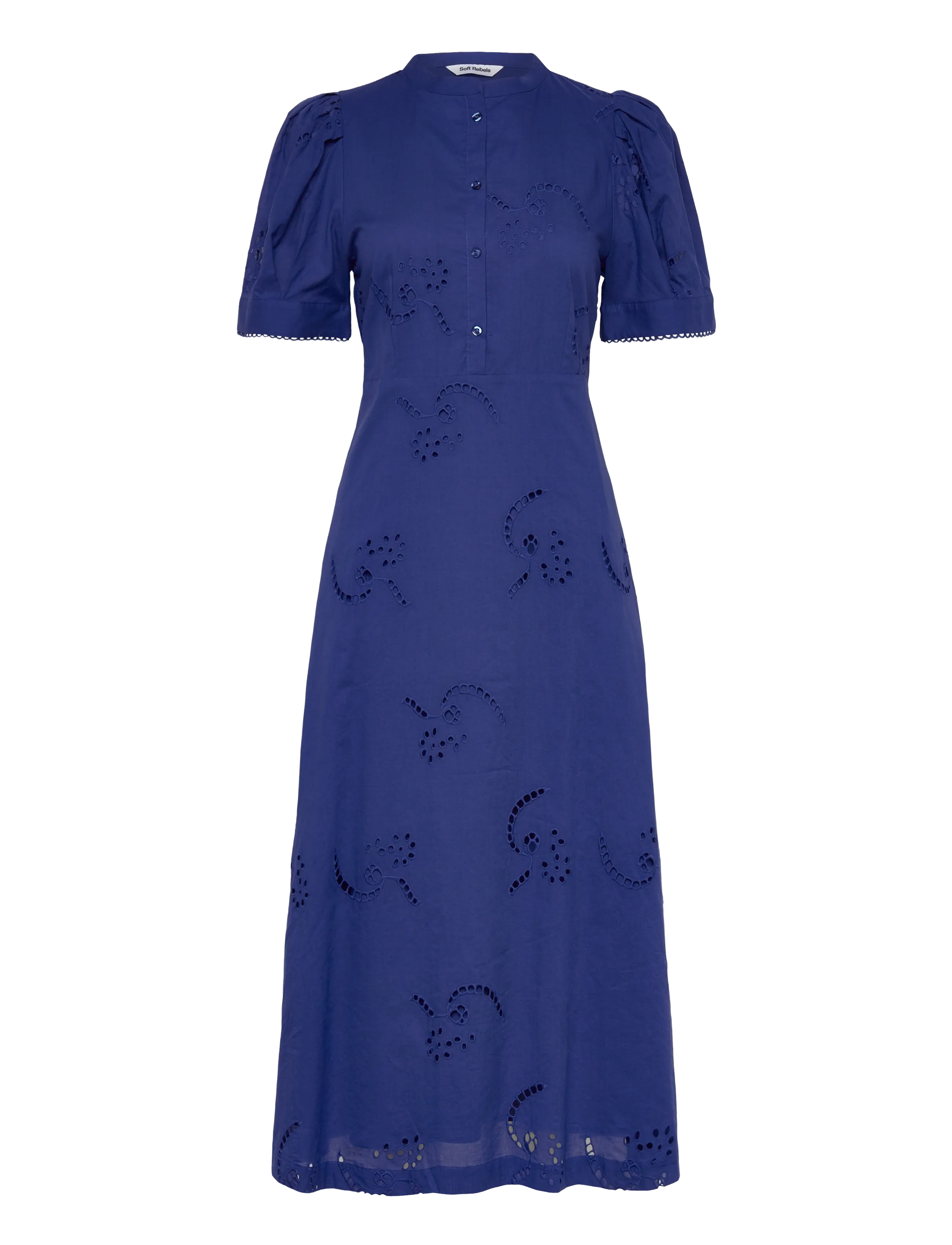 SOFT REBELS Srkyllie Midi Kleid Blau - XL - Damen