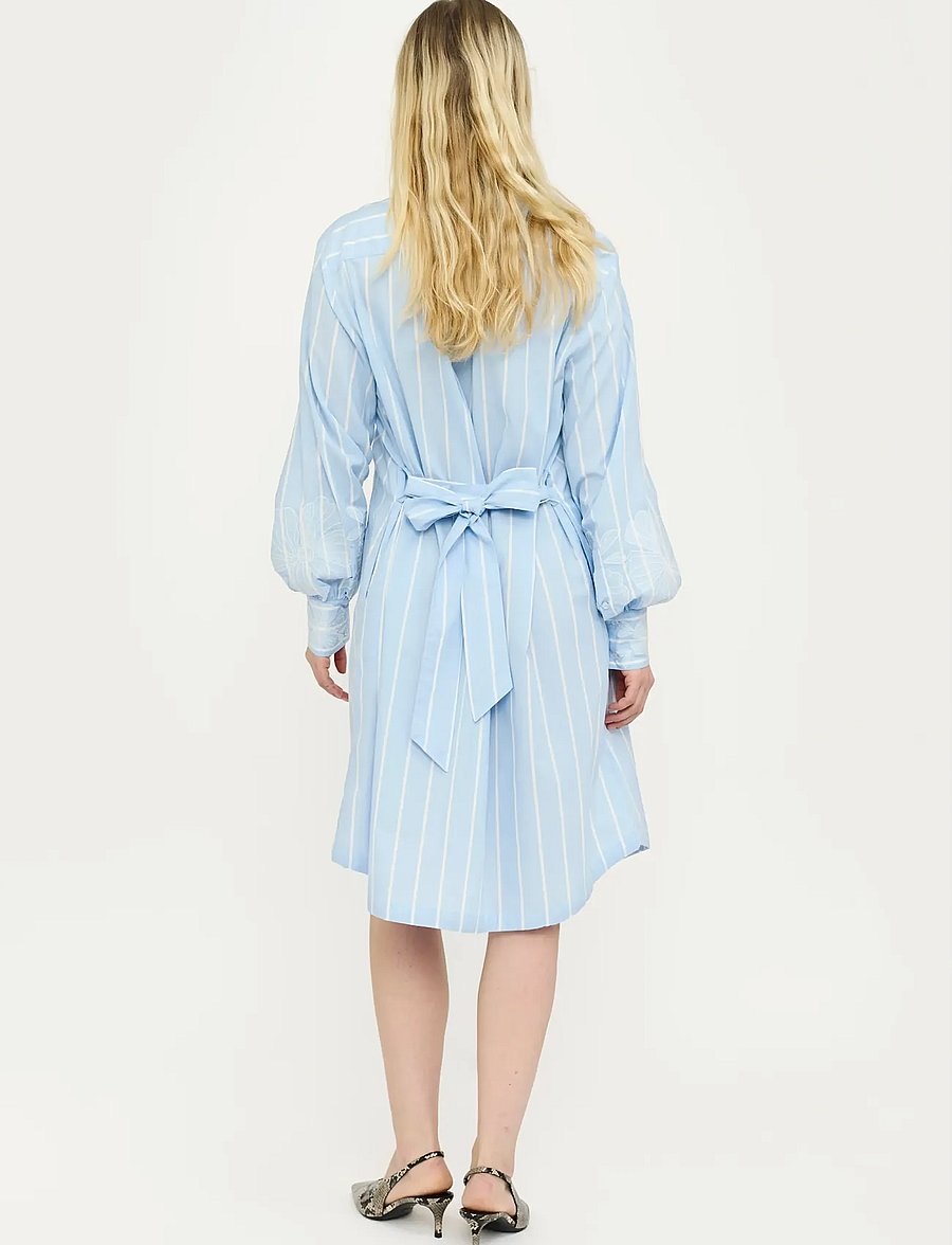 Soft Rebels - SRKiri Dress - skjortklänningar - 305 windsurfer/snow white stripe - 3