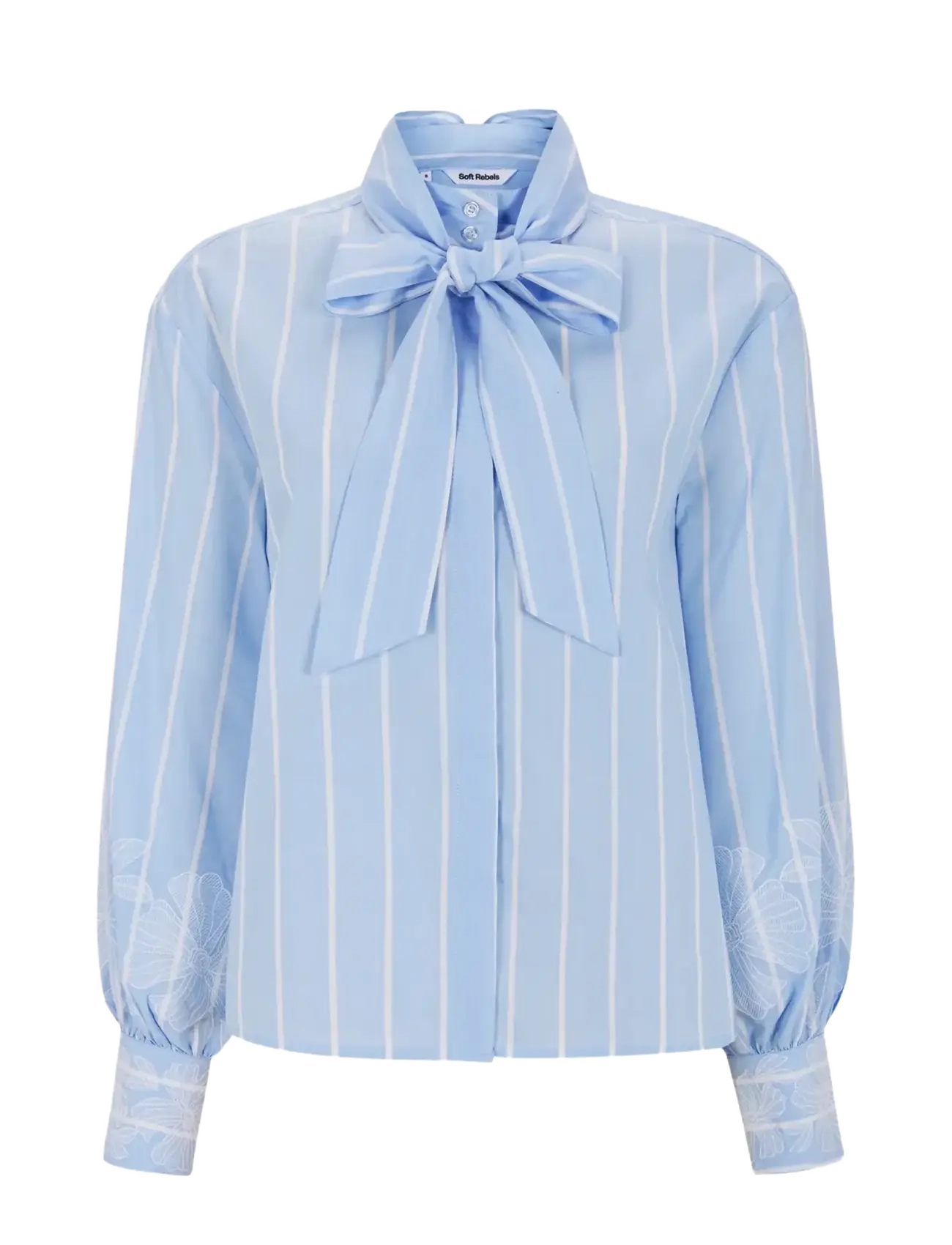Soft Rebels SRKiri Shirt - Officewear - 305 WINDSURFER/SNOW WHITE STRIPE / blue