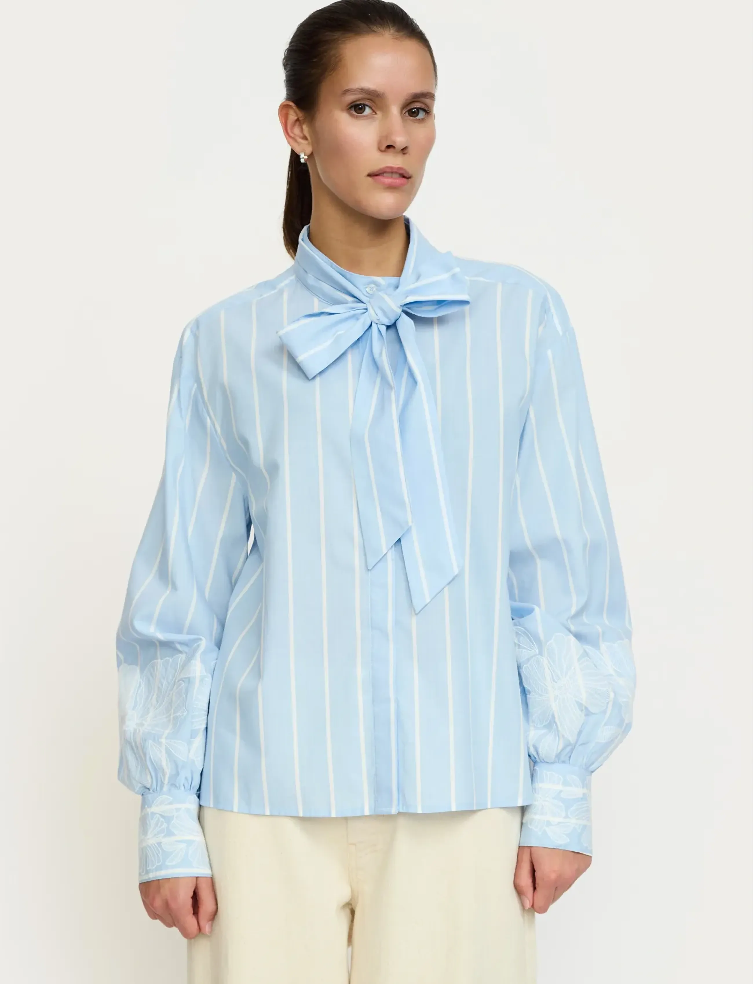 Soft Rebels Srkiri Shirt, XXL, Blouses, Blau - Long-sleeved, Frauen
