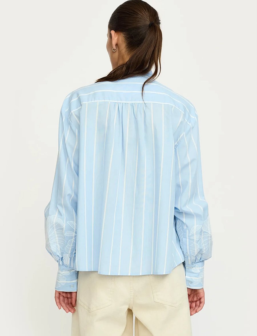 Soft Rebels - SRKiri Shirt - langärmelige blusen - 305 windsurfer/snow white stripe - 3