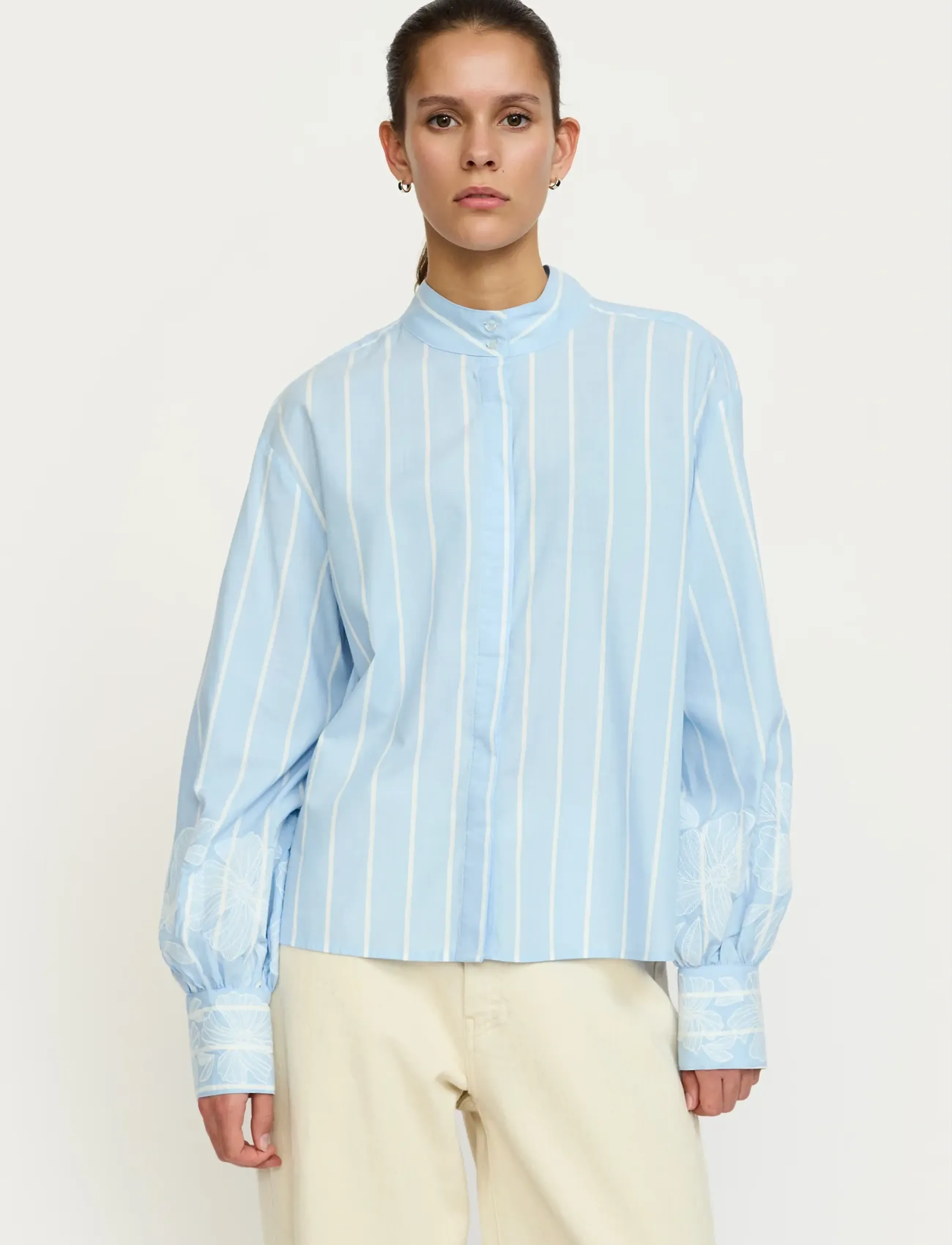 Soft Rebels - SRKiri Shirt - blūzes ar garām piedurknēm - 305 windsurfer/snow white stripe - 4