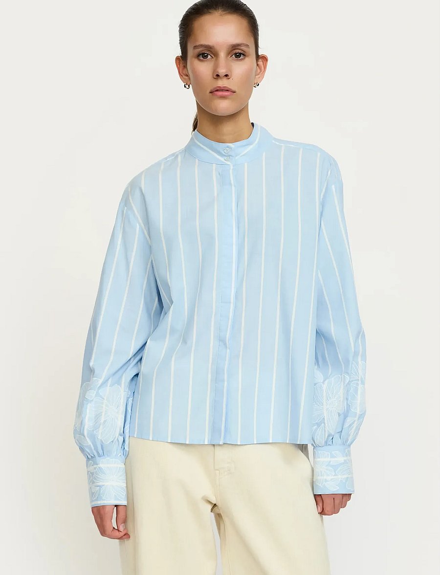 Soft Rebels - SRKiri Shirt - langärmelige blusen - 305 windsurfer/snow white stripe - 4