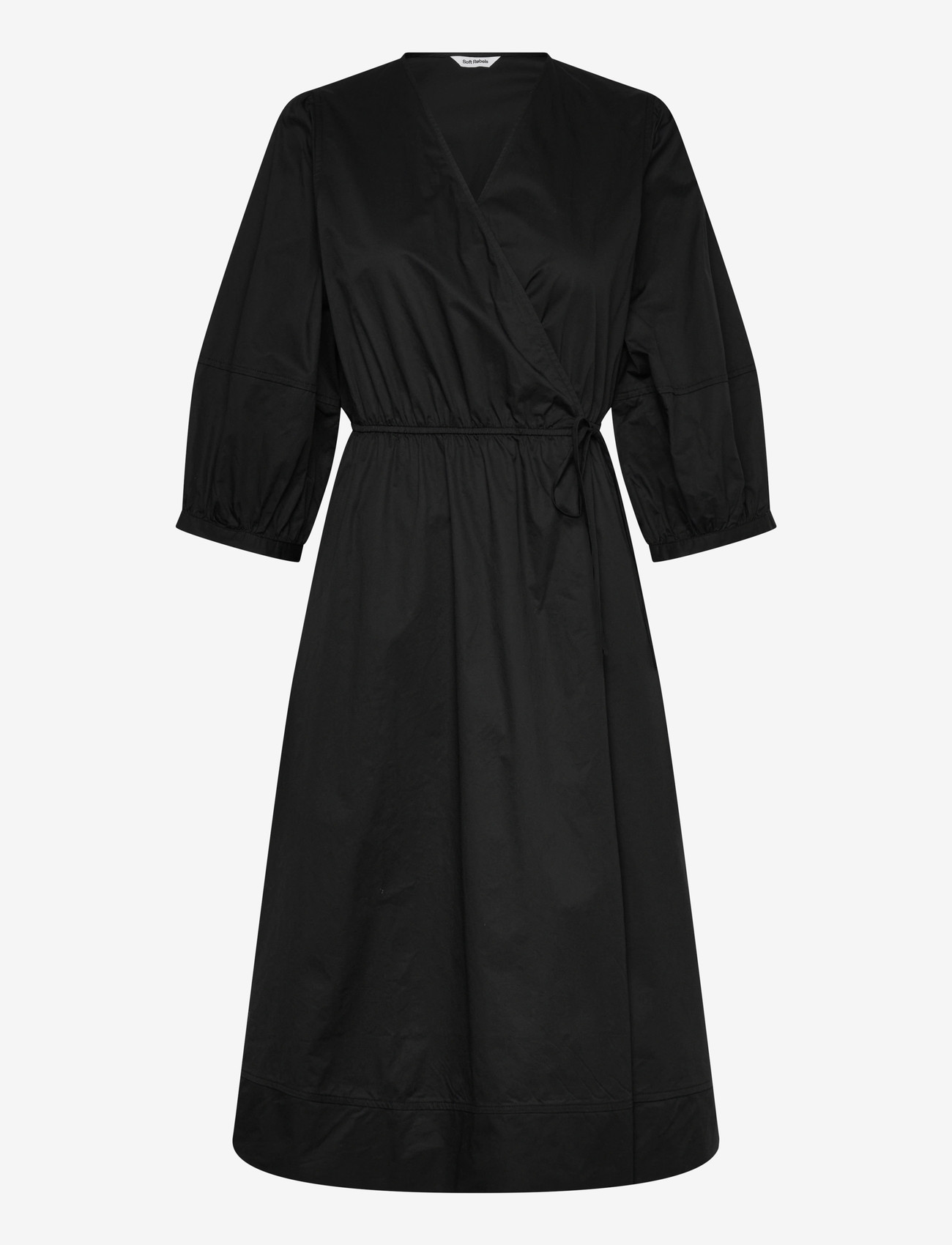 Soft Rebels - SRMarlee Midi Dress - slå-om-kjoler - black - 1