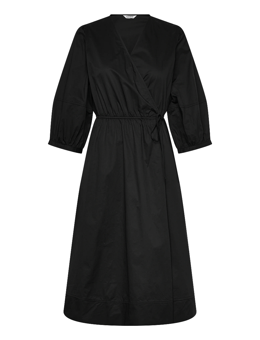 Soft Rebels - SRMarlee Midi Dress - slå-om-kjoler - black - 1