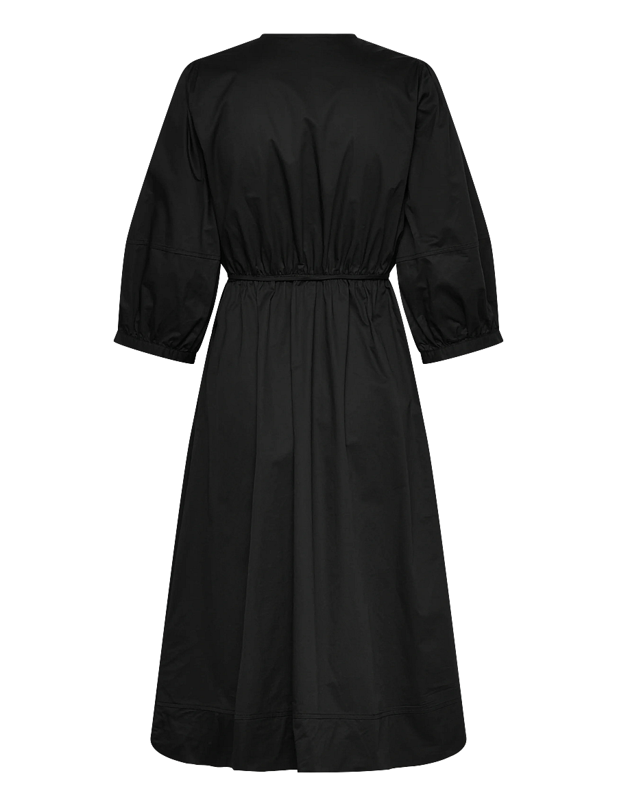 Soft Rebels - SRMarlee Midi Dress - slå-om-kjoler - black - 2