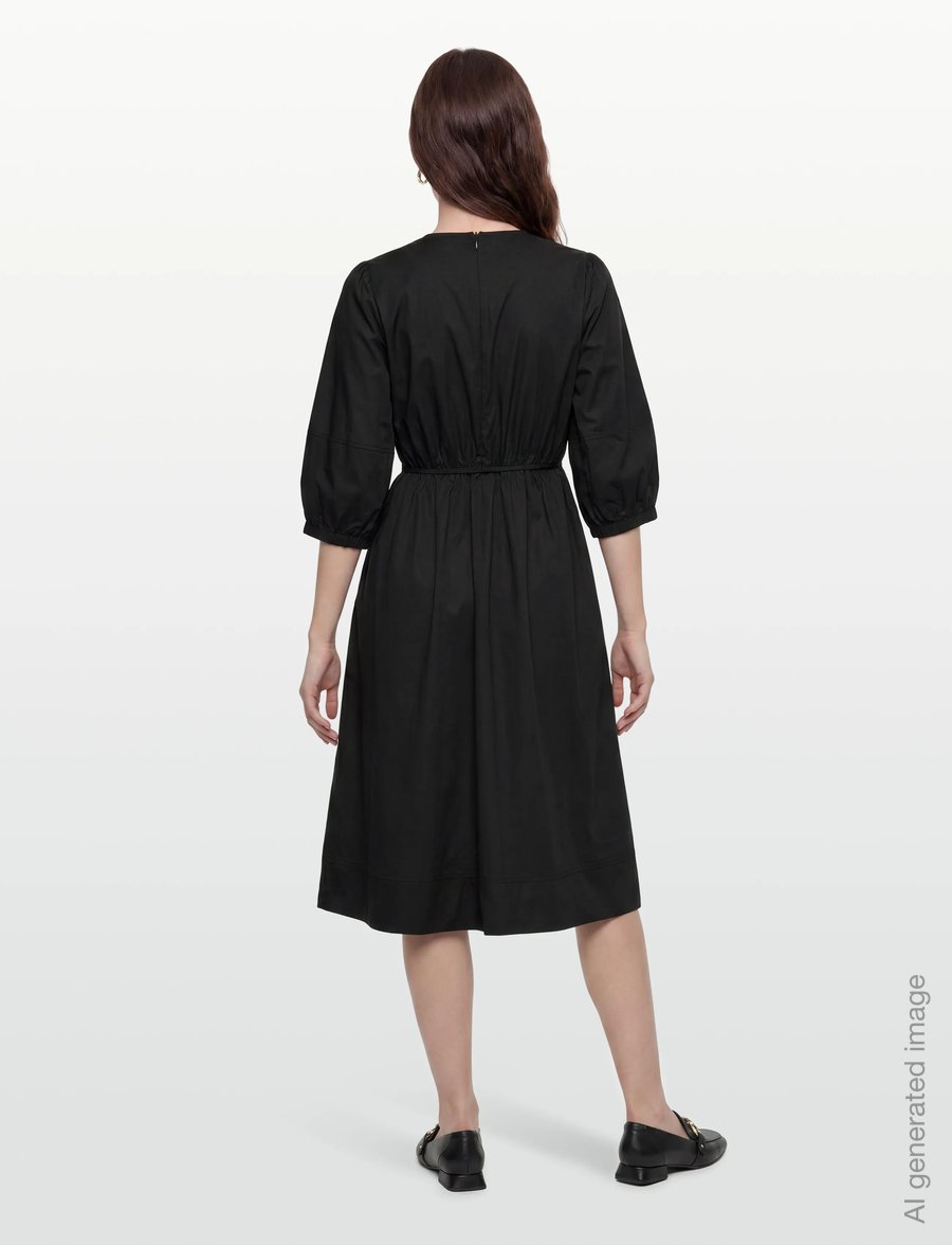 Soft Rebels - SRMarlee Midi Dress - slå-om-kjoler - black - 4