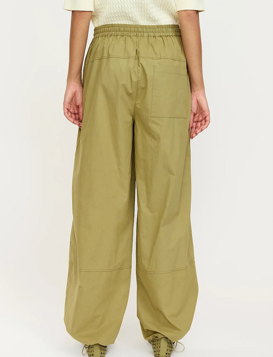 Soft Rebels - SRMarlee Pant - leveälahkeiset housut - dried herb - 4