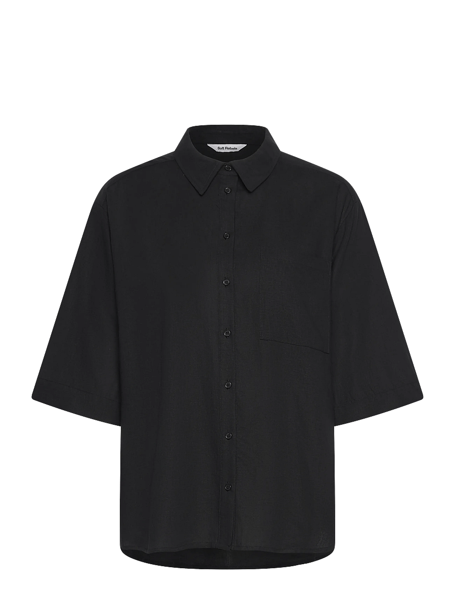 Soft Rebels - SRYindi Shirt - chemises à manches courtes - 001 black - 1