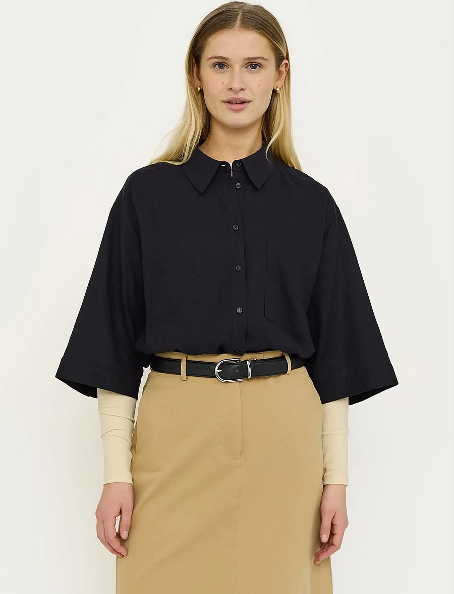 Soft Rebels - SRYindi Shirt - chemises à manches courtes - 001 black - 0
