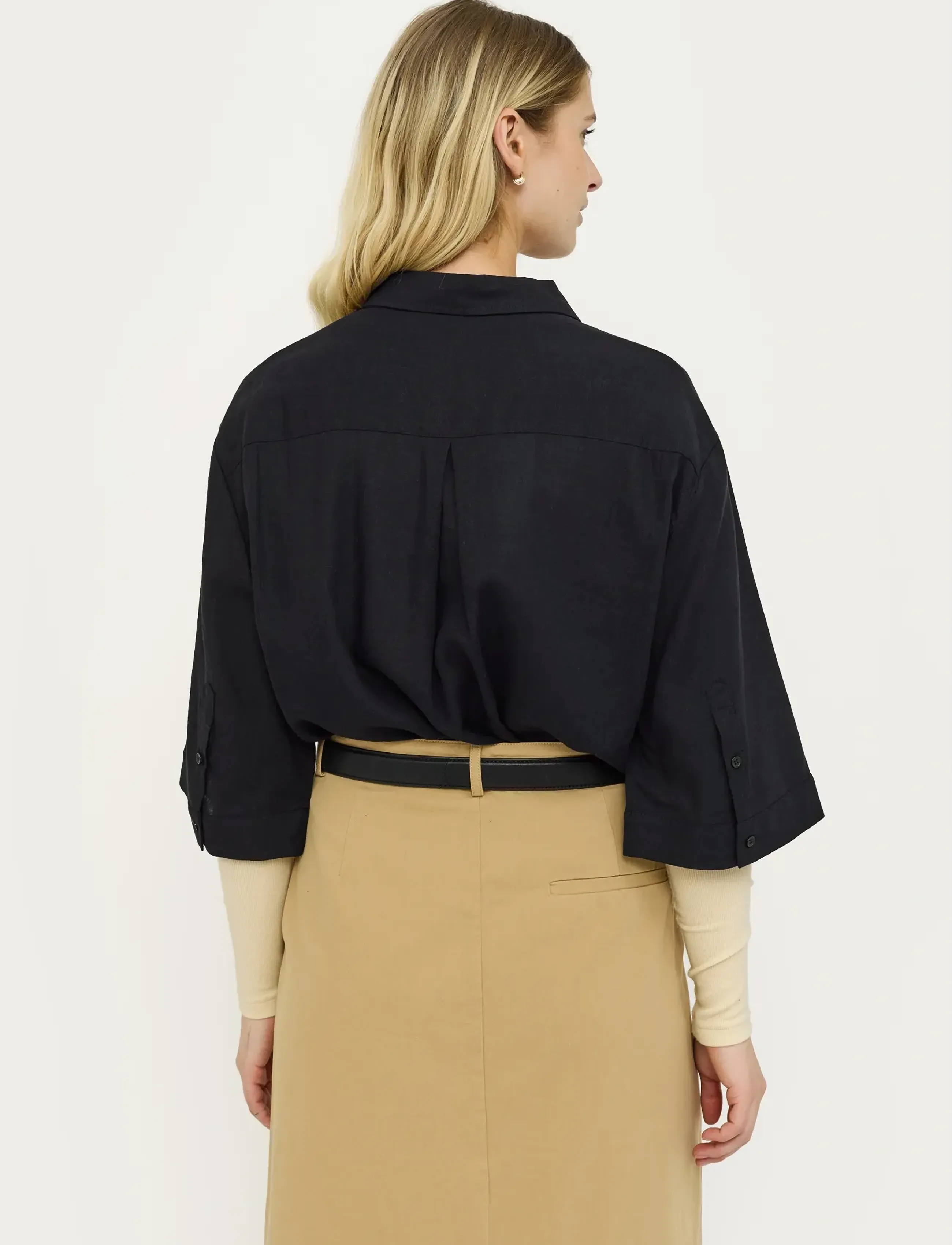 Soft Rebels - SRYindi Shirt - kortärmade skjortor - 001 black - 3
