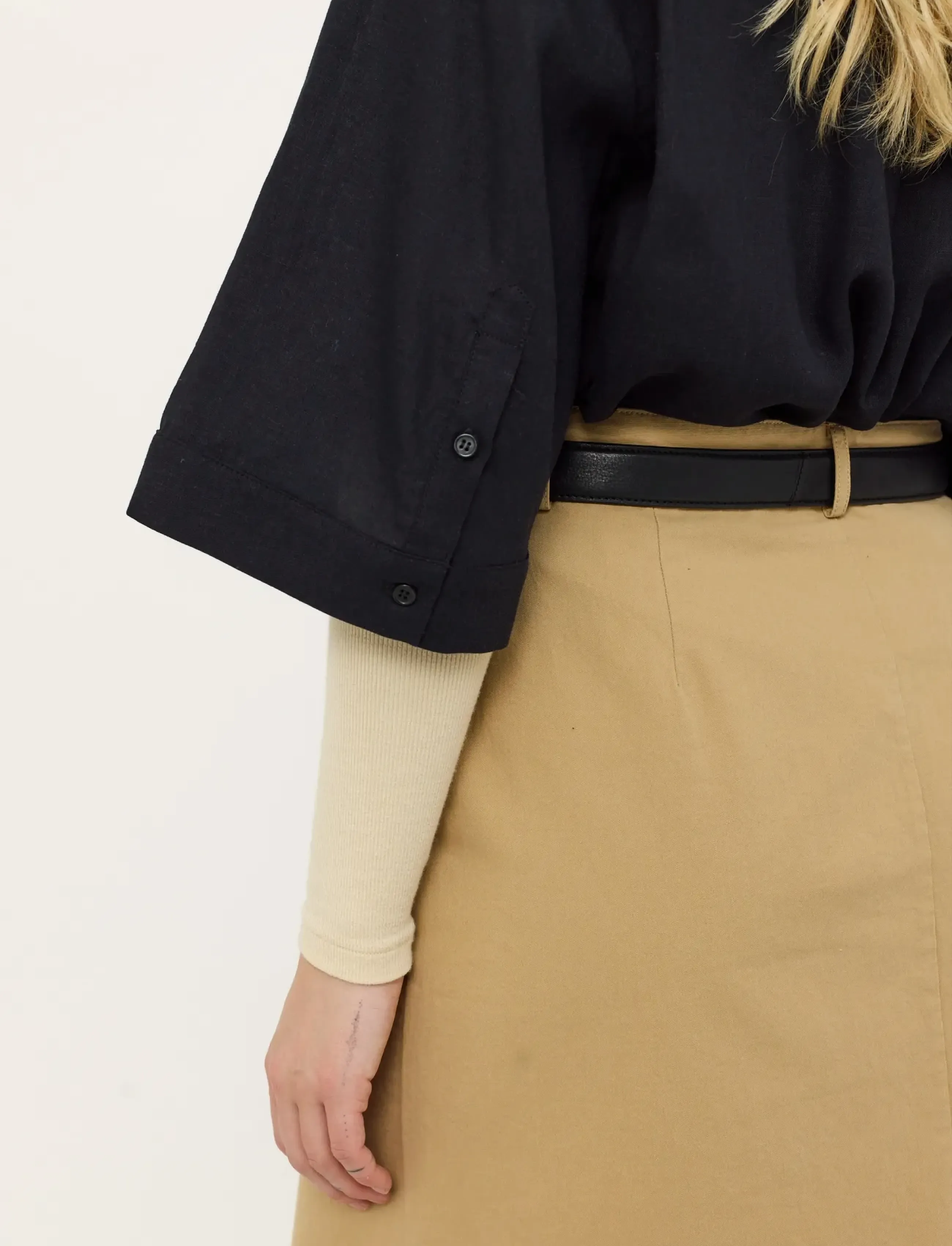 Soft Rebels - SRYindi Shirt - kortärmade skjortor - 001 black - 4