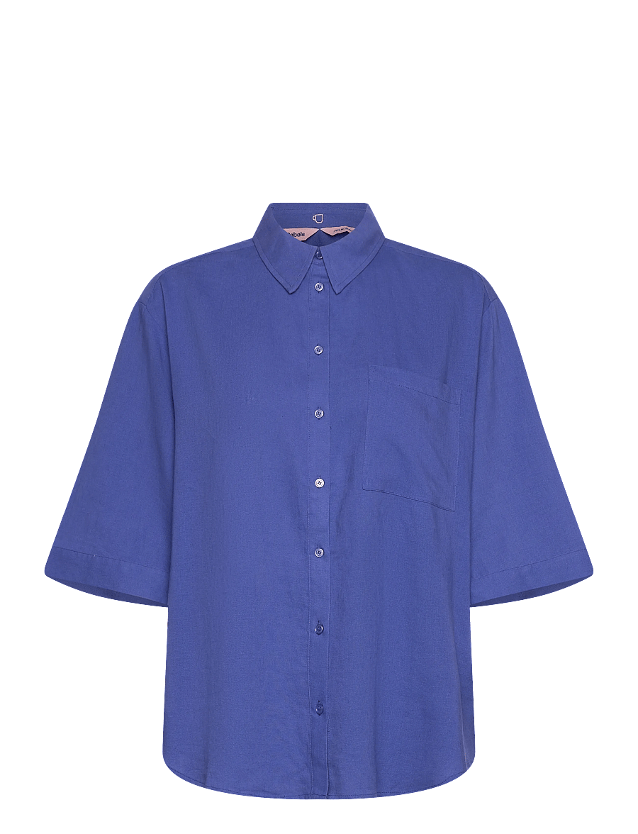 Soft Rebels - SRYindi Shirt - kortærmede skjorter - 189 deep ultramarine - 1