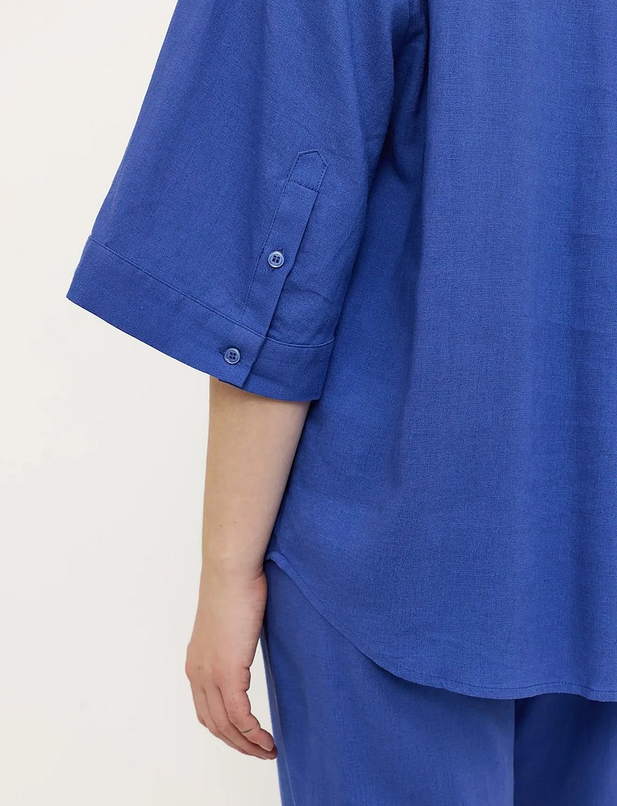 Soft Rebels - SRYindi Shirt - kortærmede skjorter - 189 deep ultramarine - 4